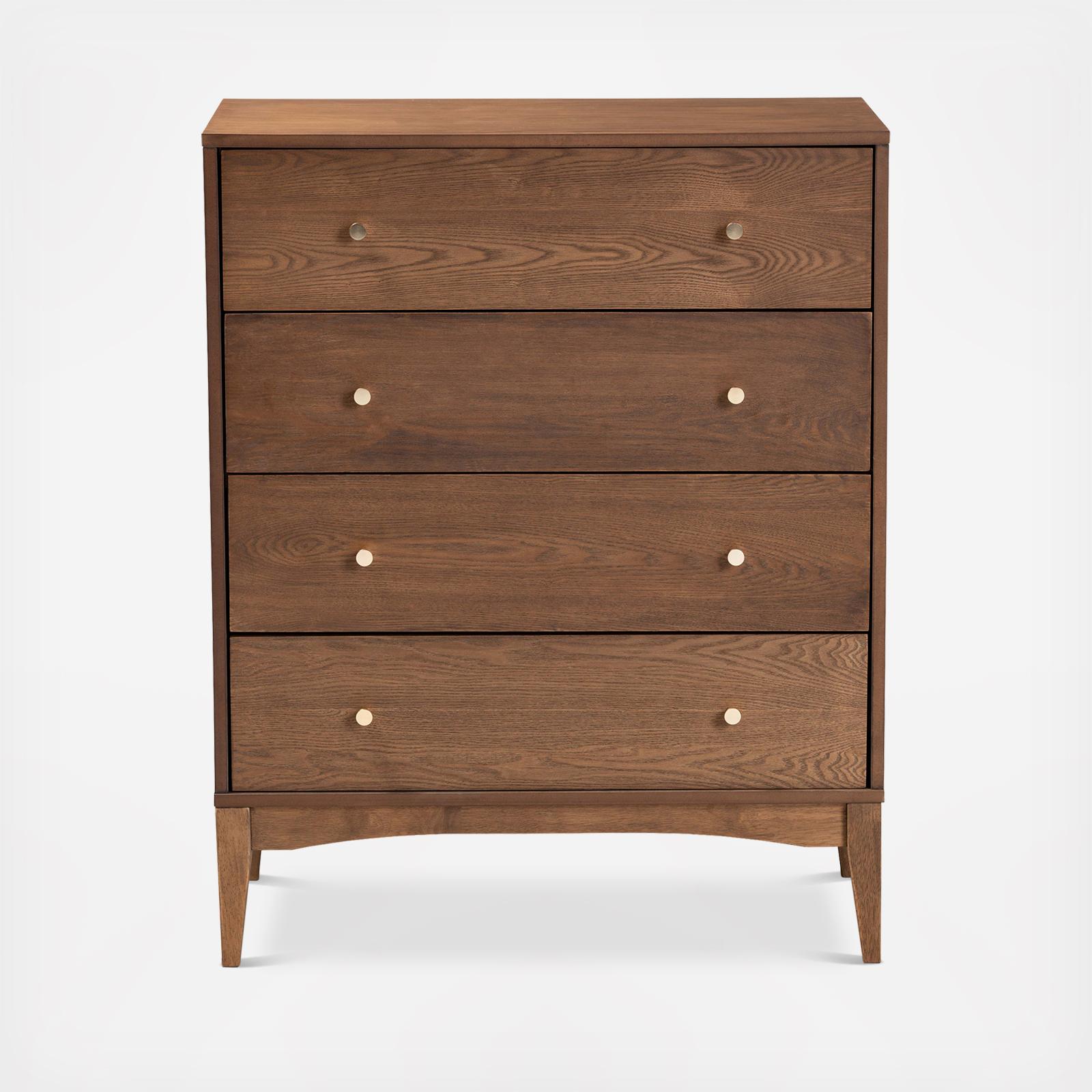 Landis 4-Drawer Mid-Century Modern Chest 5 Landis 4-Drawer Mid-Century Modern Chest