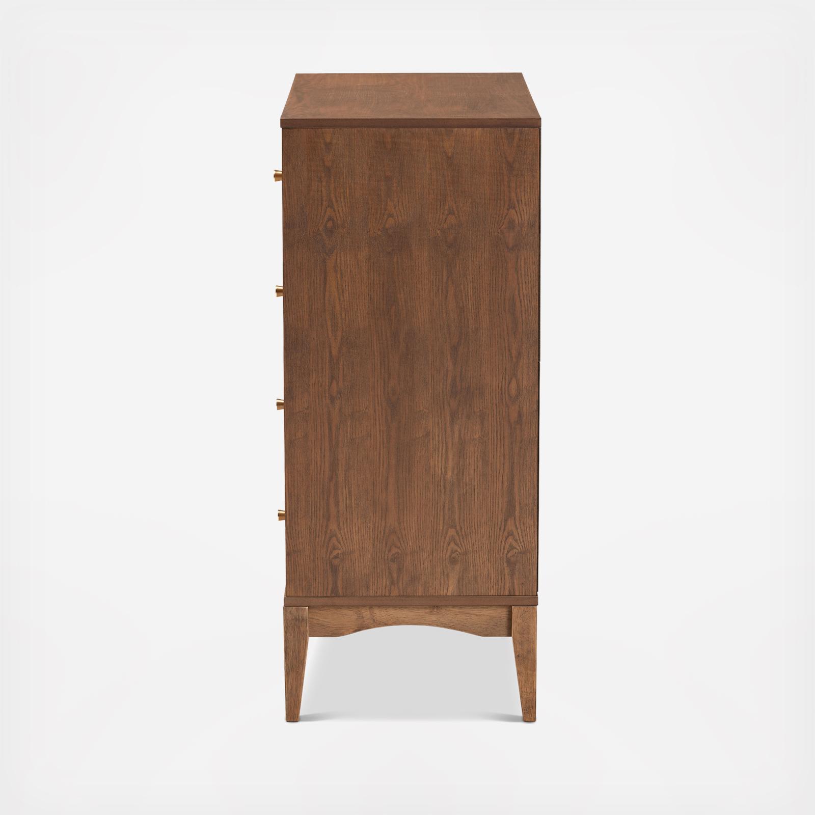 Landis 4-Drawer Mid-Century Modern Chest 6 Landis 4-Drawer Mid-Century Modern Chest