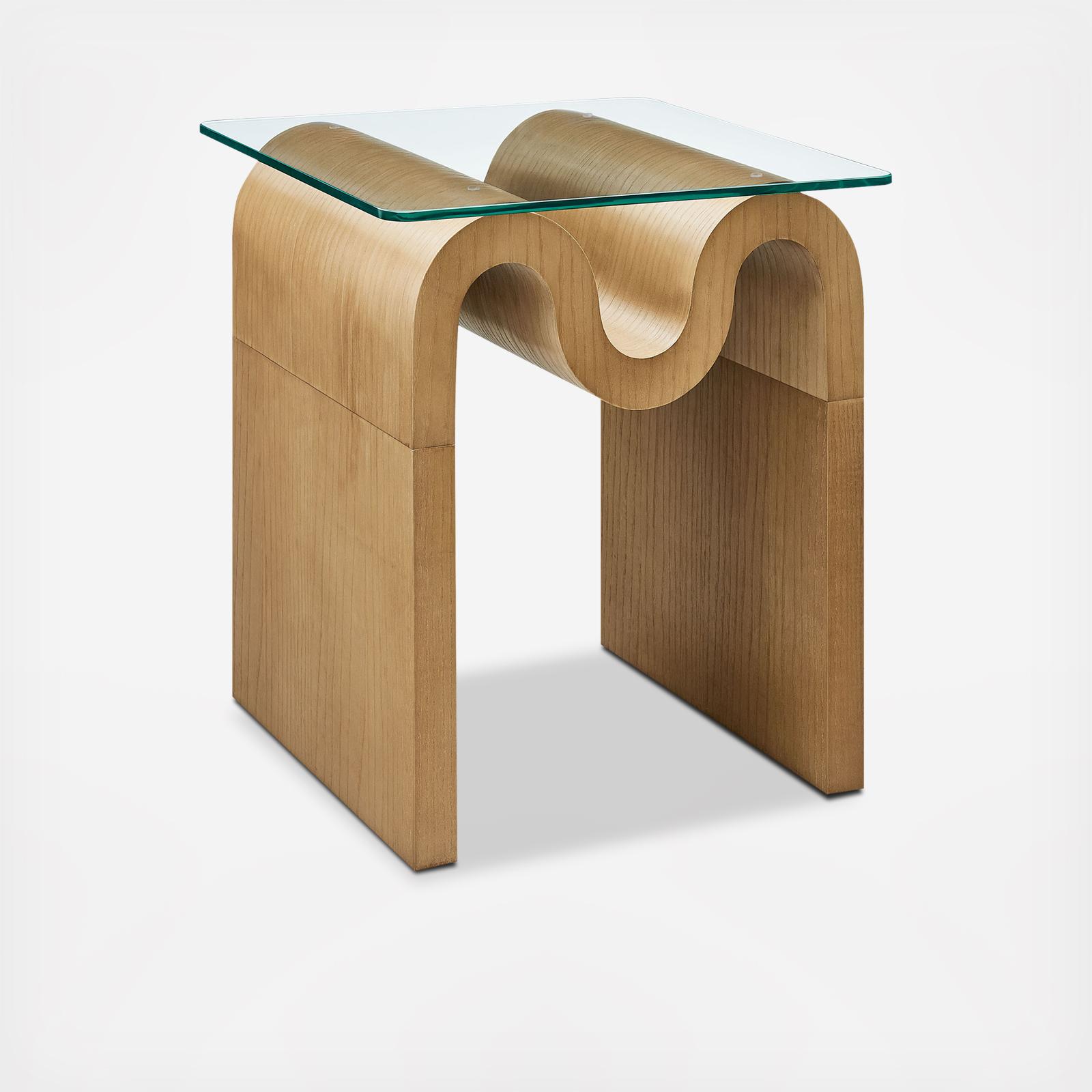 Ondine Glass Top Side Table 2 Ondine Glass Top Side Table