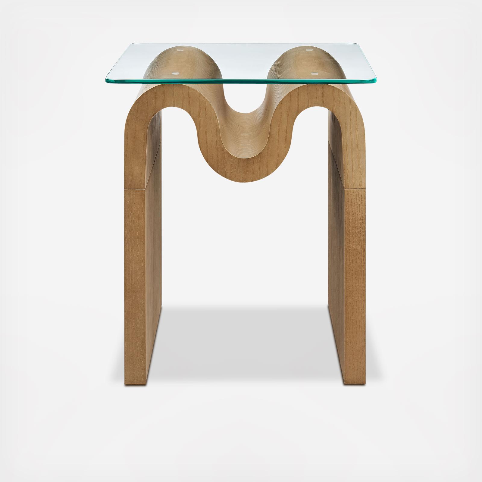 Ondine Glass Top Side Table 3 Ondine Glass Top Side Table