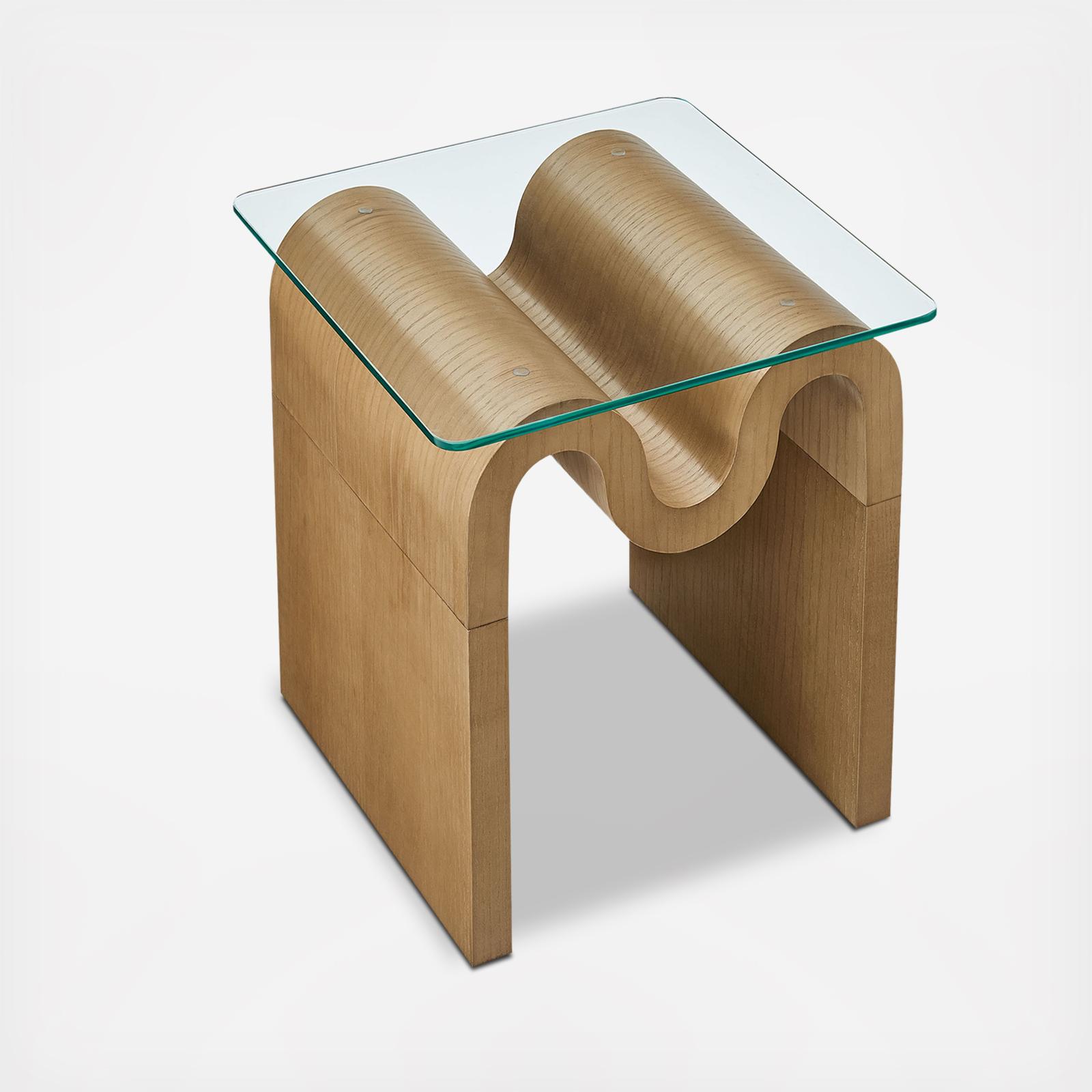 Ondine Glass Top Side Table 4 Ondine Glass Top Side Table