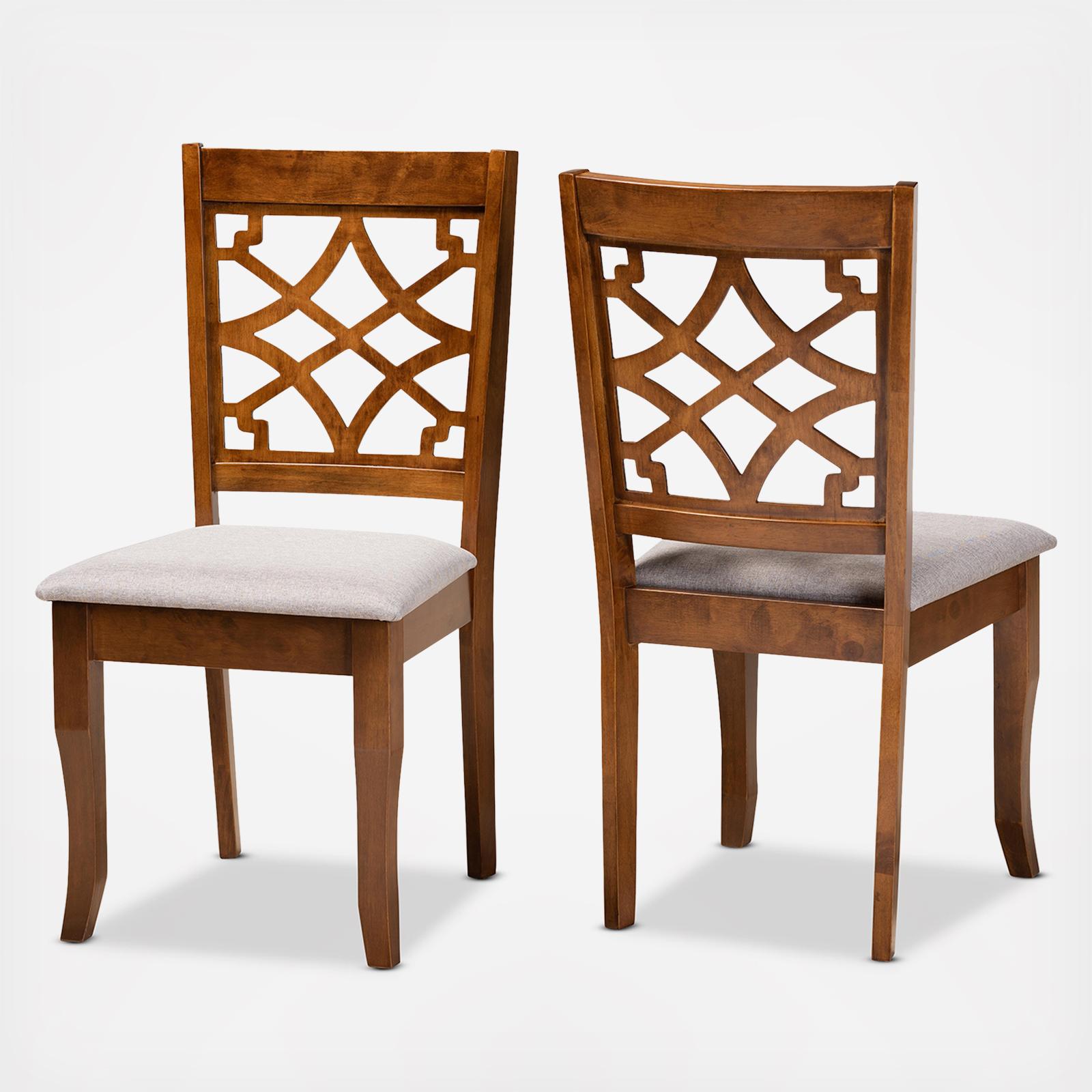 Mael Upholstered 2-Piece Dining Chair Set 3 Mael Upholstered 2-Piece Dining Chair Set