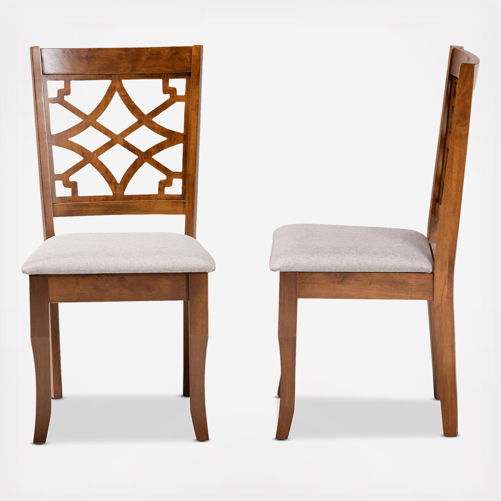 Mael Upholstered 2-Piece Dining Chair Set 5 Mael Upholstered 2-Piece Dining Chair Set