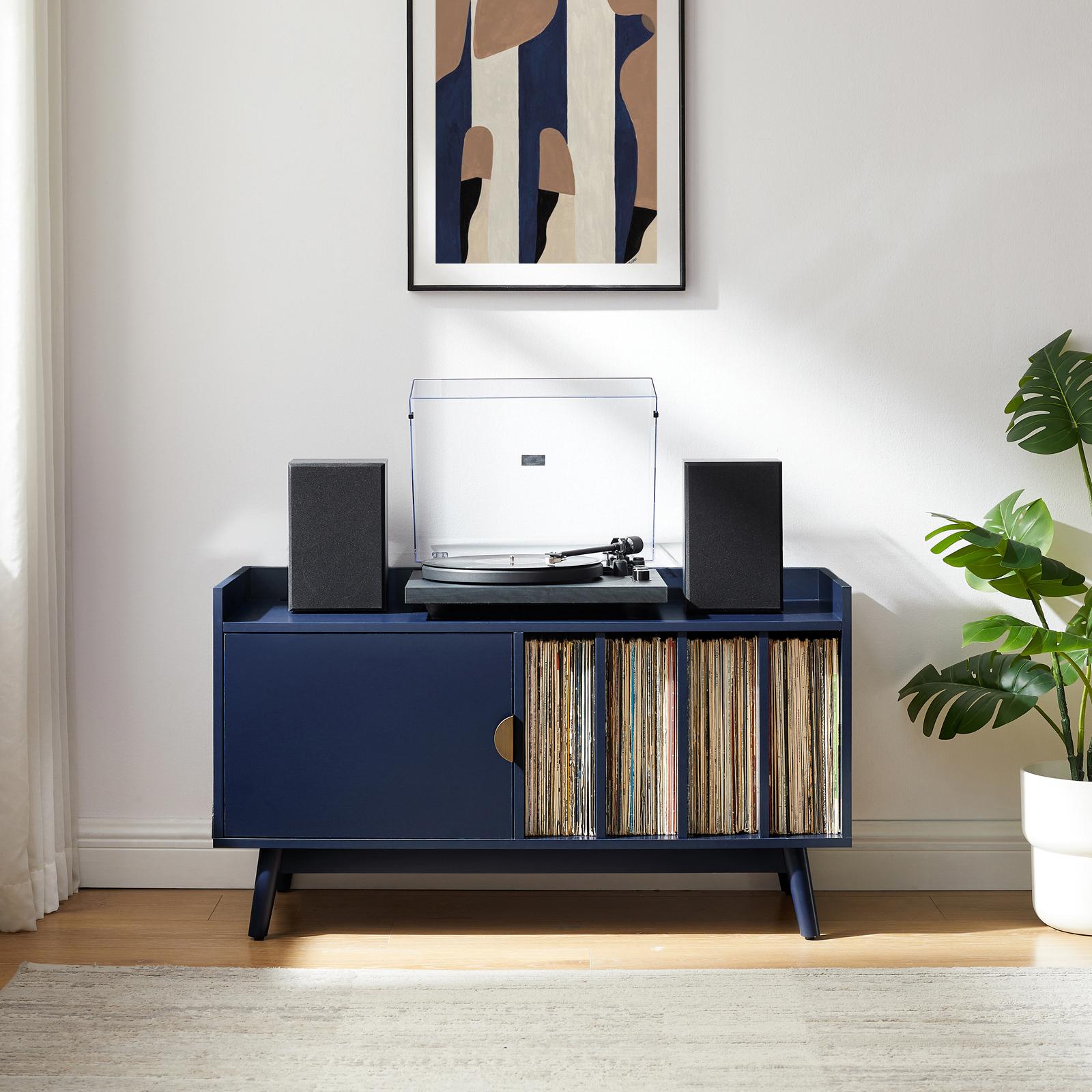 Skylar Record Cabinet with Storage Console 1 Skylar Record Cabinet with Storage Console