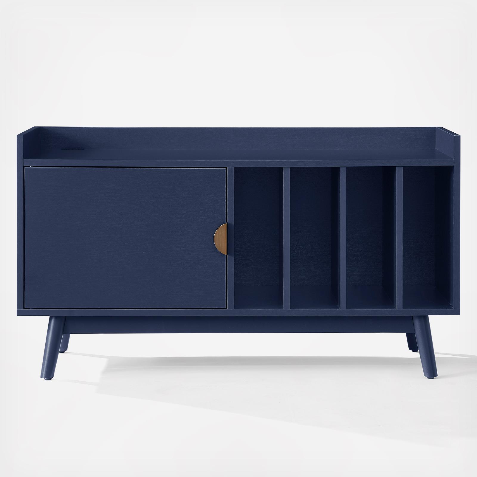 Skylar Record Cabinet with Storage Console 2 Skylar Record Cabinet with Storage Console
