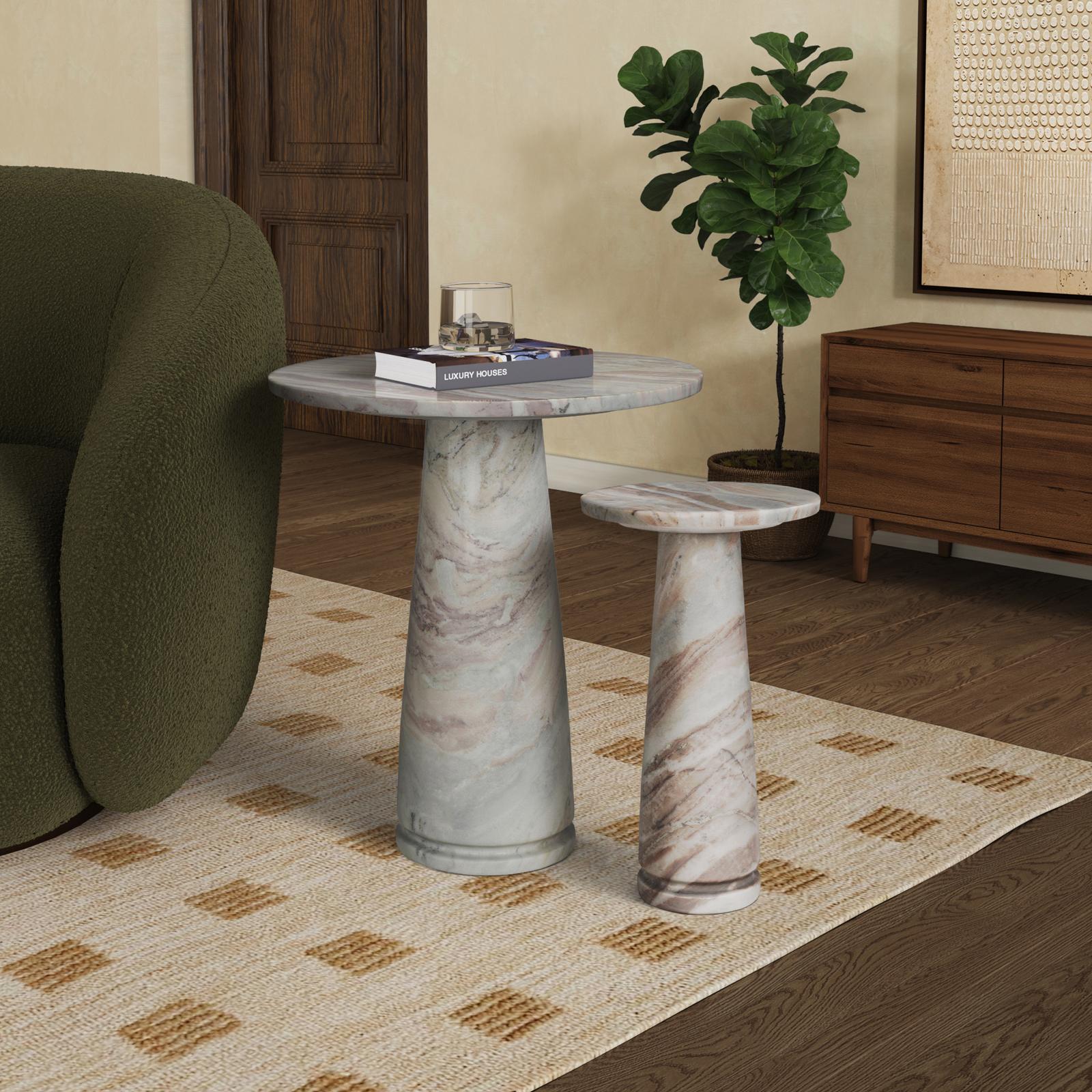 Valentia Round Marble Accent Table 3 Valentia Round Marble Accent Table