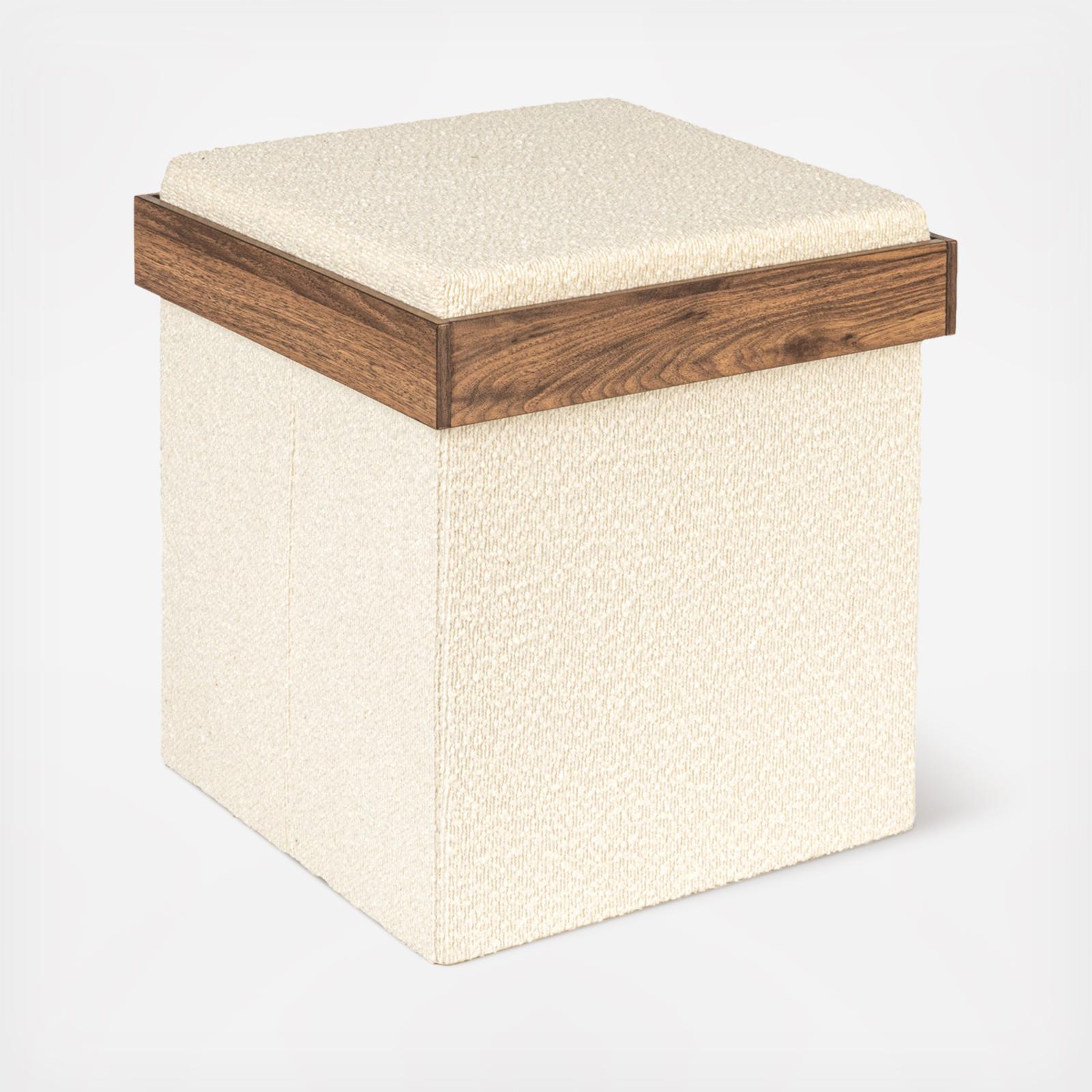 Versatile Boucle Storage Ottoman 14 Versatile Boucle Storage Ottoman