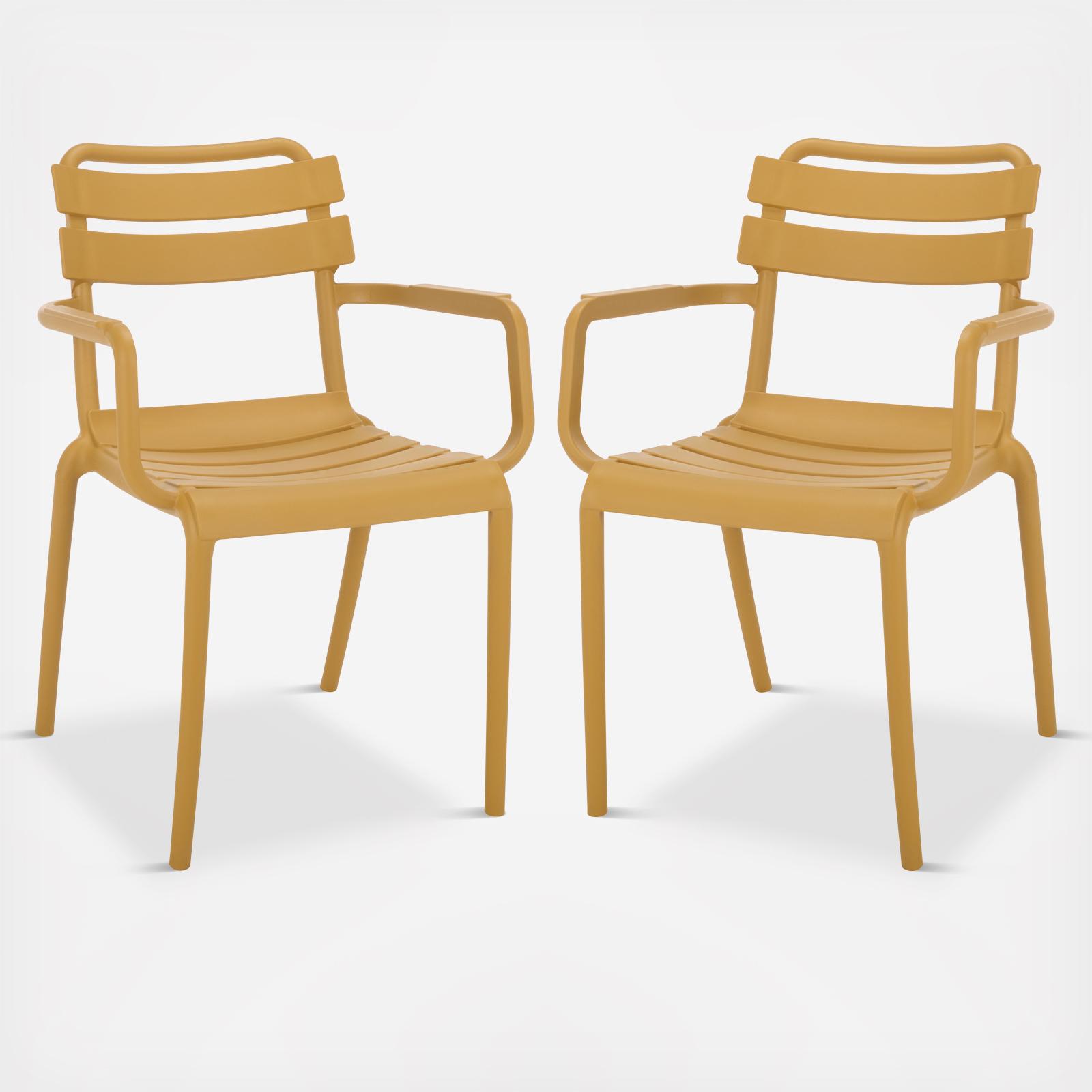 Sarah Outdoor Dining Armchair, Set of 2 2 Sarah Outdoor Dining Armchair, Set of 2