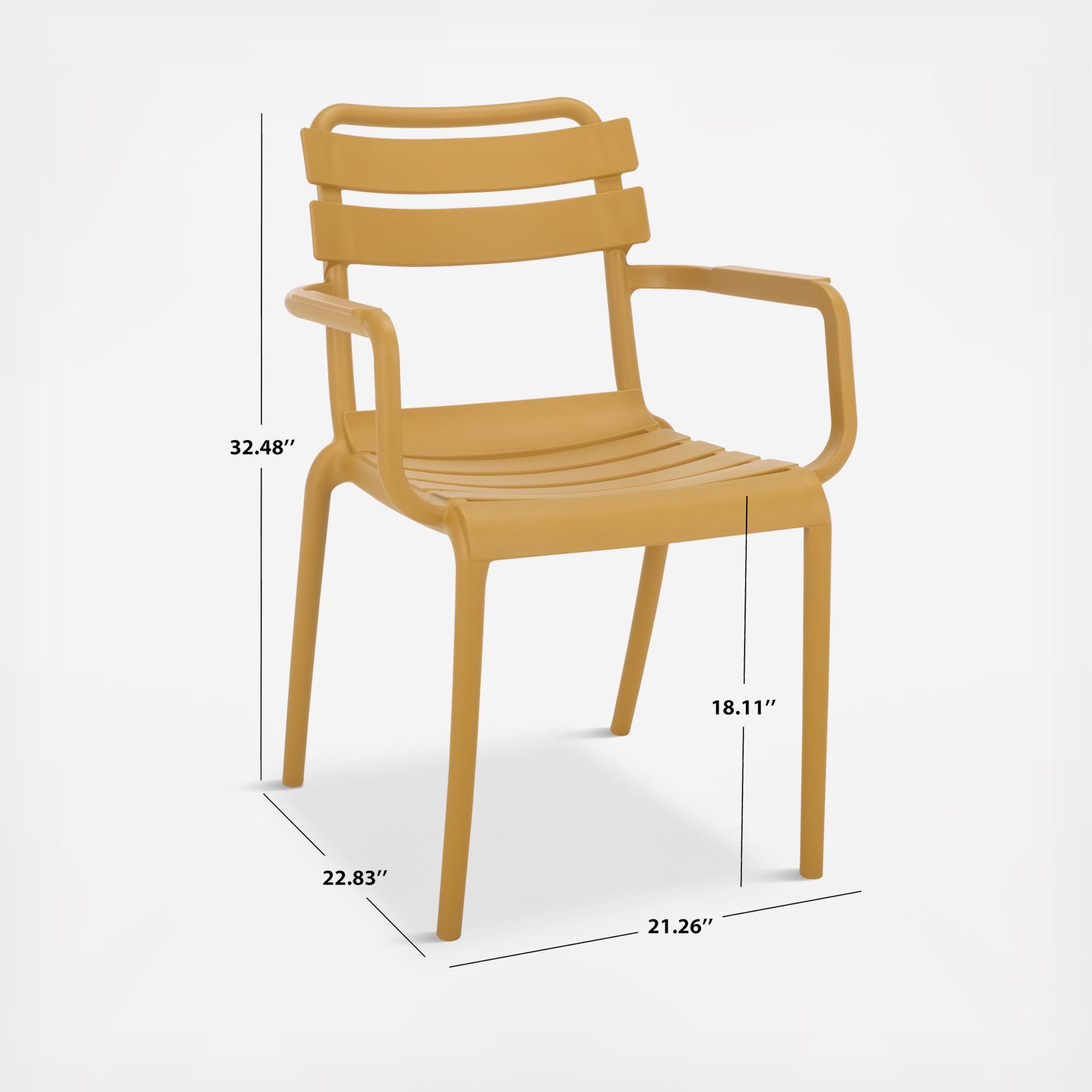 Sarah Outdoor Dining Armchair, Set of 2 8 Sarah Outdoor Dining Armchair, Set of 2