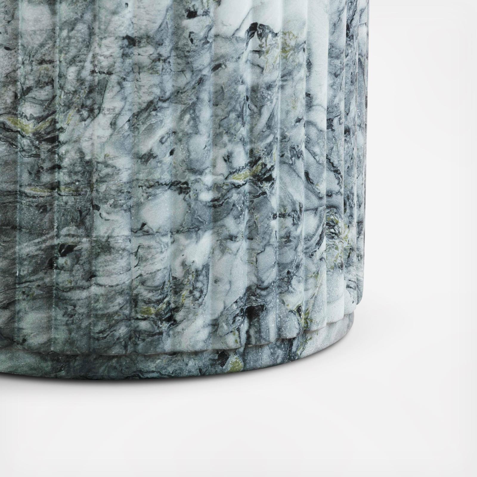 Serafina Marble Pattern Concrete Indoor/Outdoor Side Table 4 Serafina Marble Pattern Concrete Indoor/Outdoor Side Table
