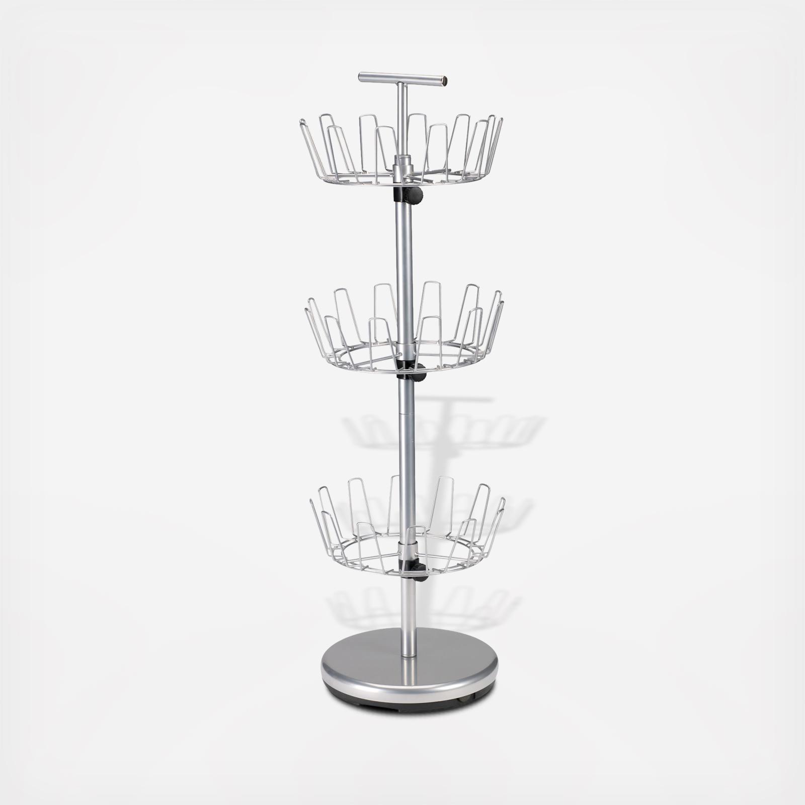 3-Tier Revolving Shoe Storage Tree