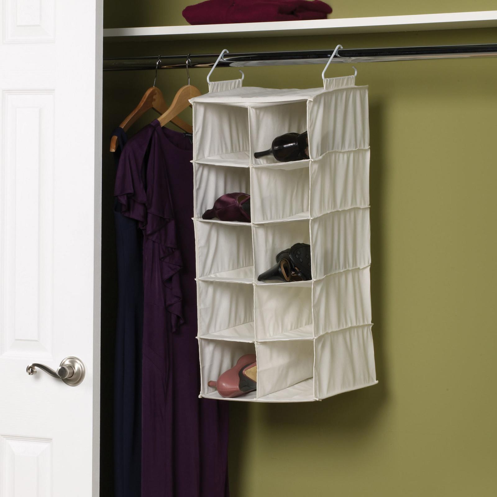 10-Pocket Hanging Closet Shoe Organizer 1 10-Pocket Hanging Closet Shoe Organizer