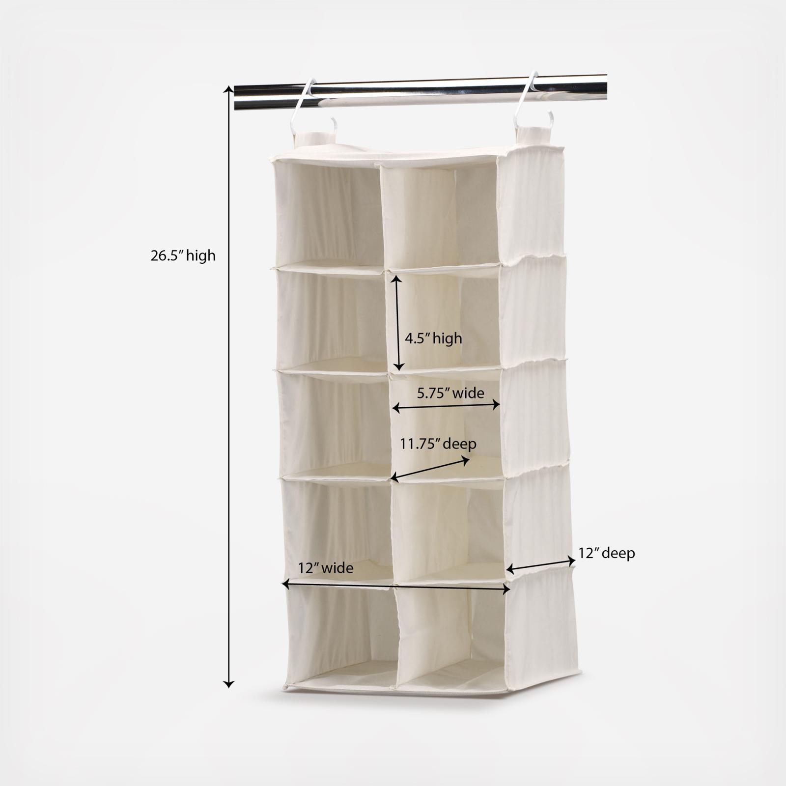 10-Pocket Hanging Closet Shoe Organizer 4 10-Pocket Hanging Closet Shoe Organizer