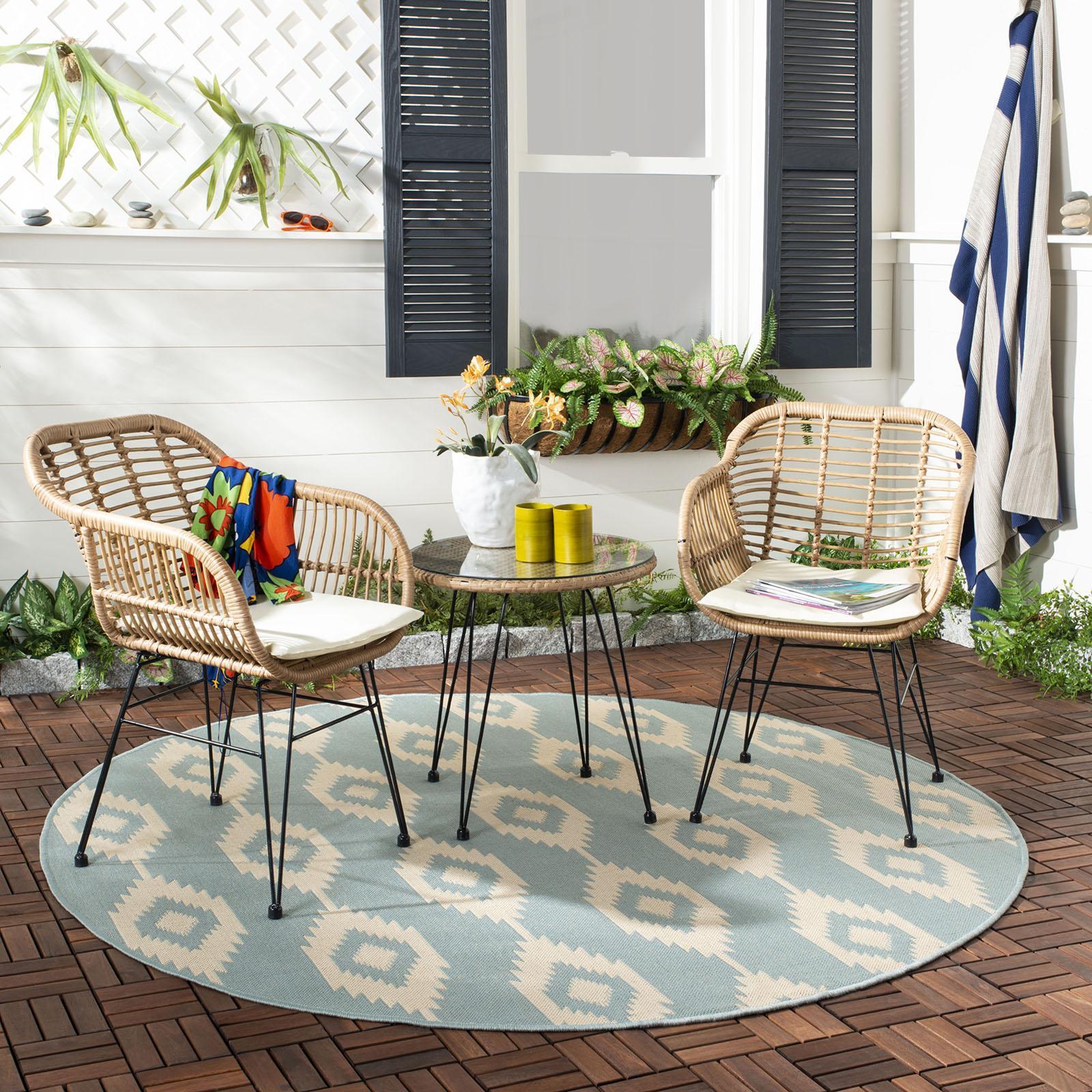 Alton 3-Piece Outdoor Lounge Set 1 Alton 3-Piece Outdoor Lounge Set