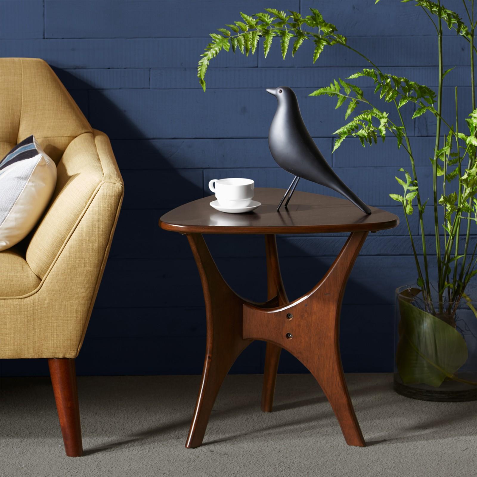 Blaze Triangle Wood Side Table 14 Blaze Triangle Wood Side Table