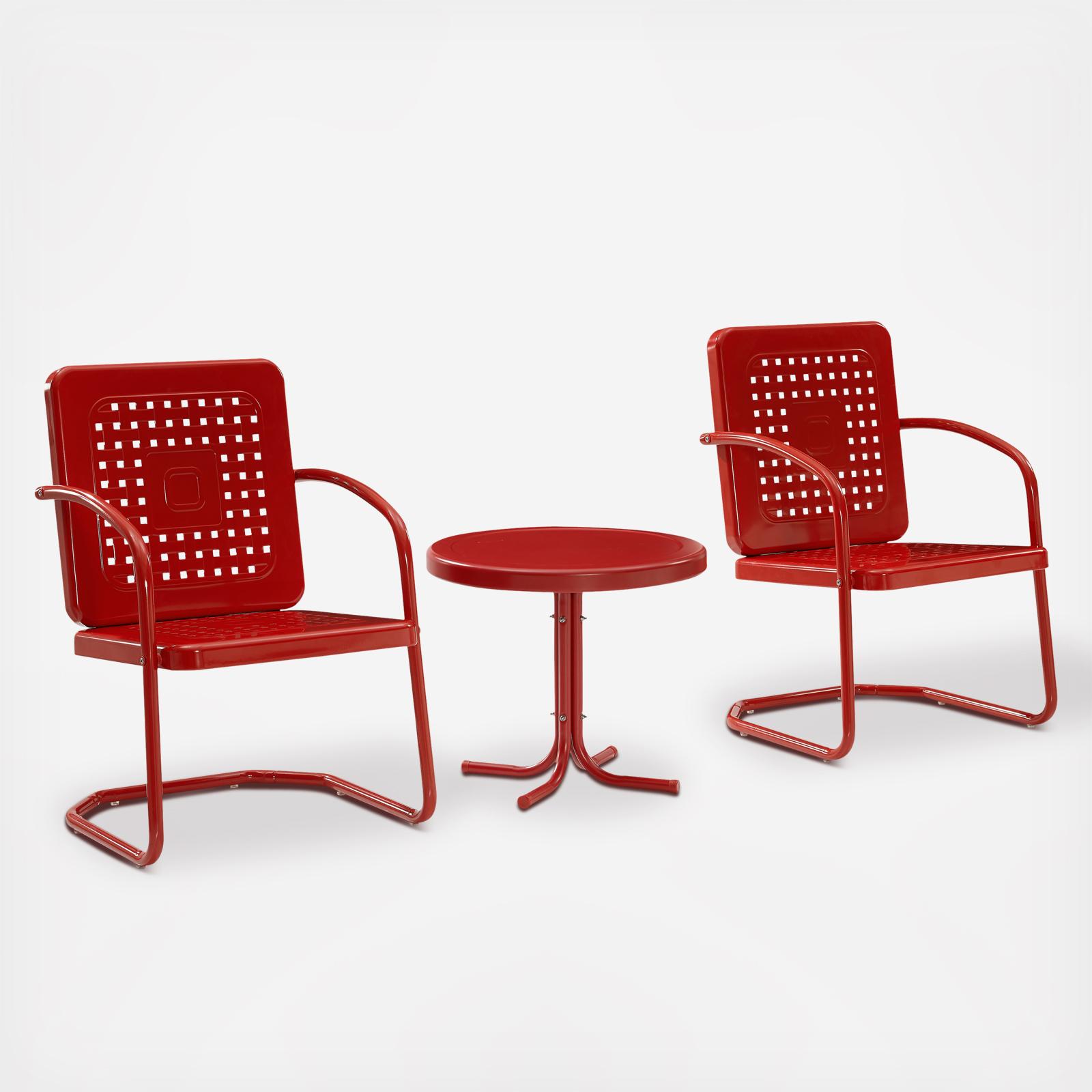 Bates 3-Piece Outdoor Chair Set 3 Bates 3-Piece Outdoor Chair Set