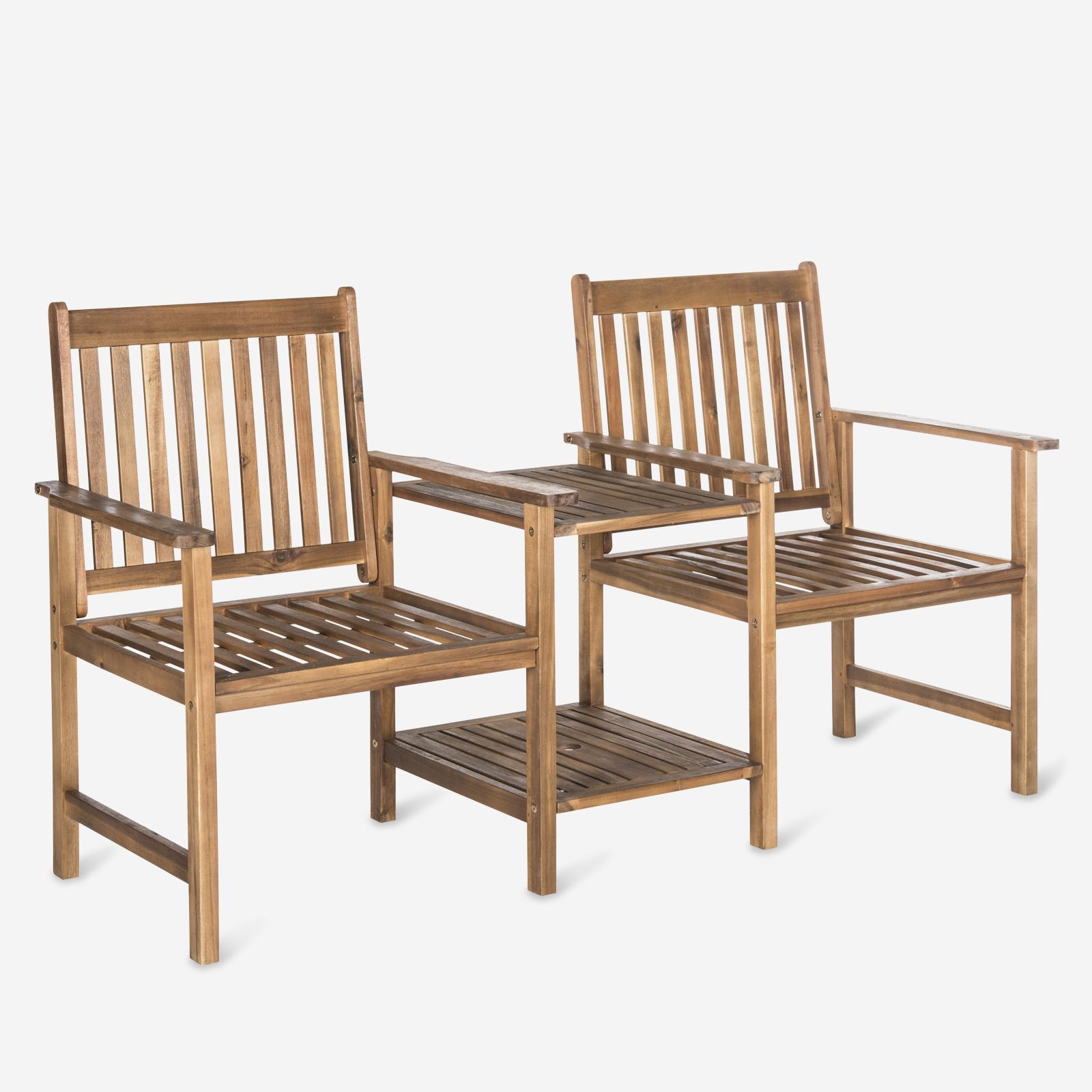 Brea Twin Seat Outdoor Bench