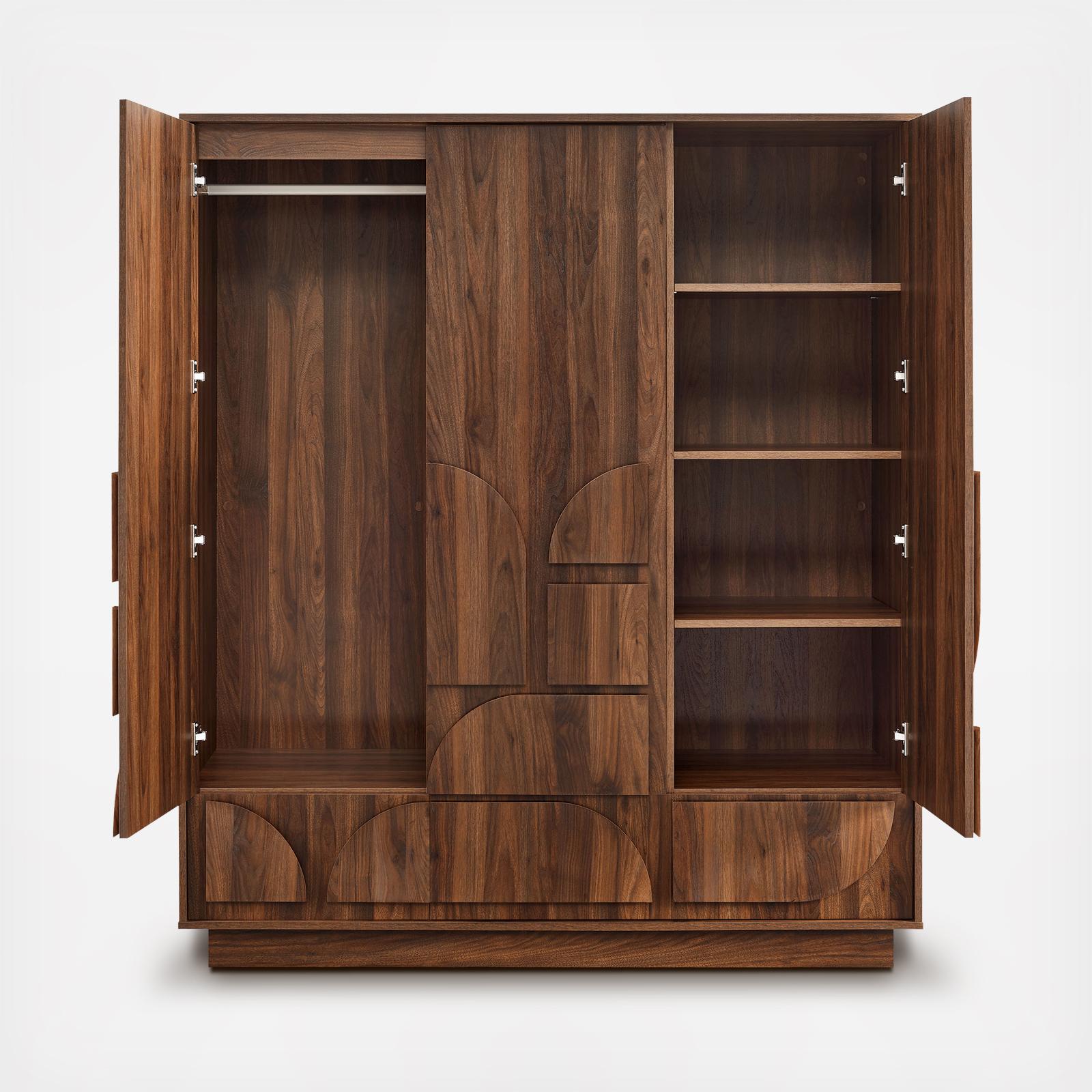 Bulwark 3-Door Wardrobe Closet 3 Bulwark 3-Door Wardrobe Closet