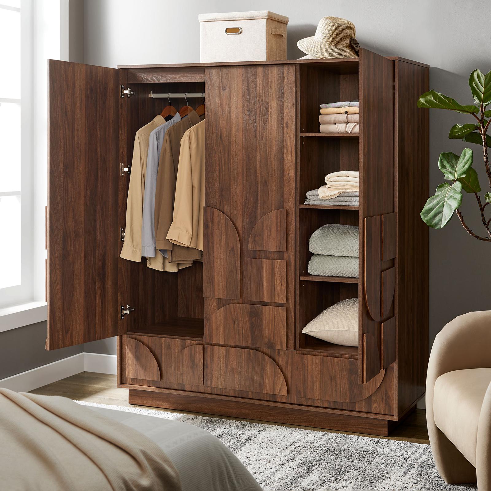 Bulwark 3-Door Wardrobe Closet 4 Bulwark 3-Door Wardrobe Closet