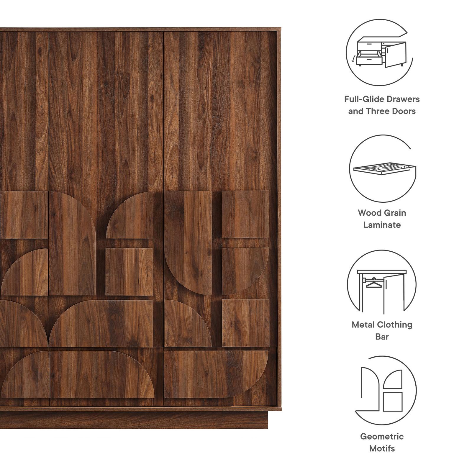 Bulwark 3-Door Wardrobe Closet 7 Bulwark 3-Door Wardrobe Closet