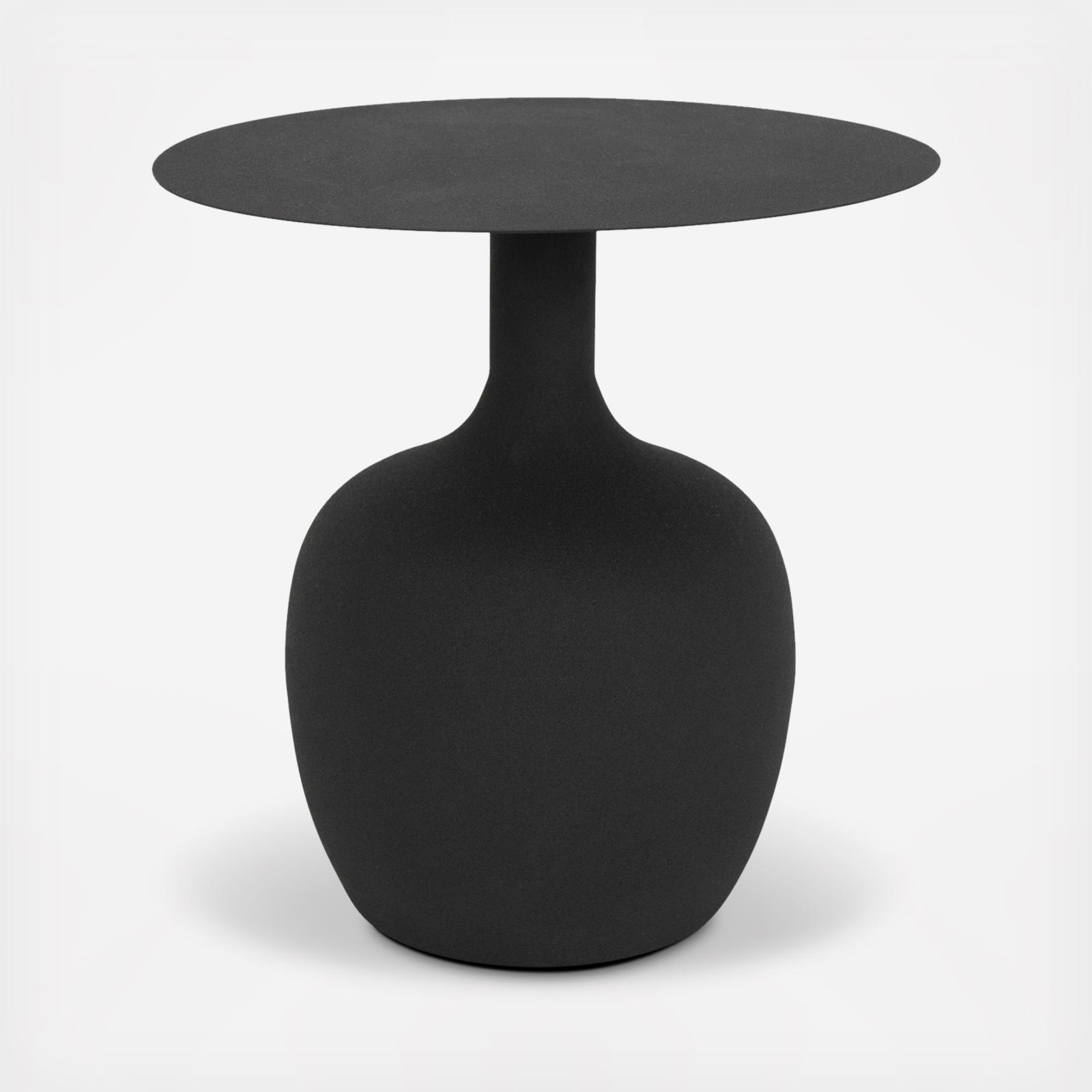 Carter Modern Textured Metal Side Table