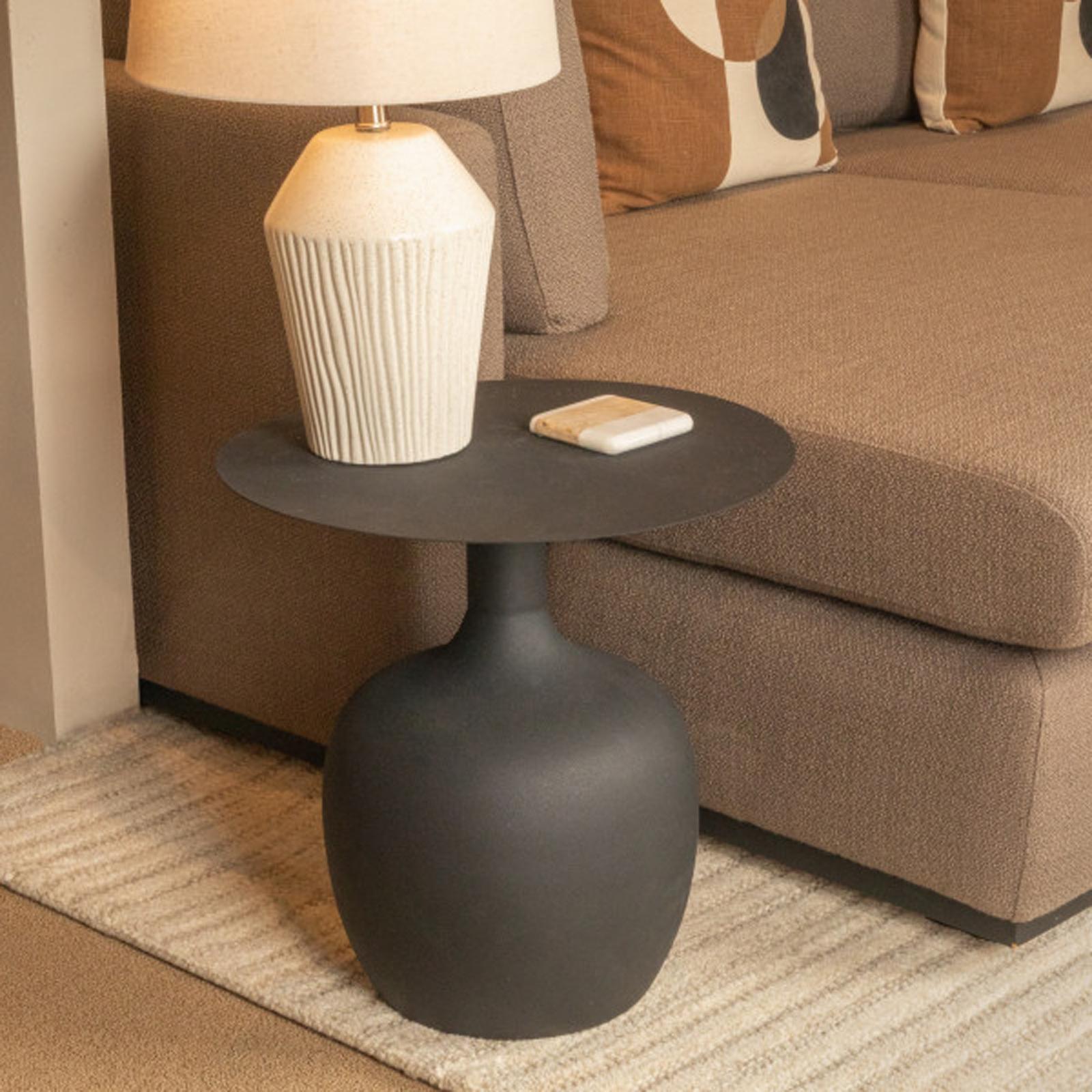 Carter Modern Textured Metal Side Table
