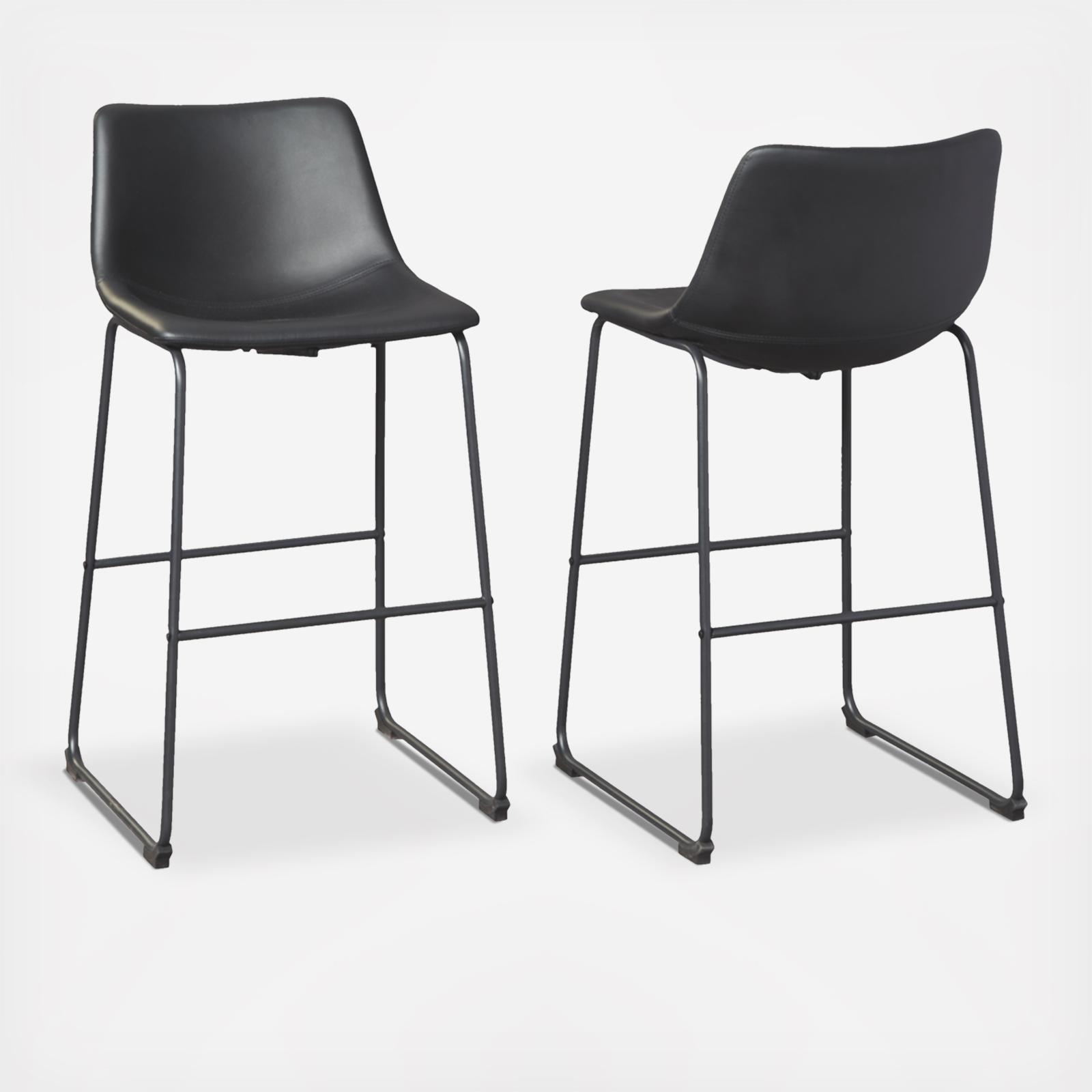 Centiar Upholstered Barstool, Set of 2 2 Centiar Upholstered Barstool, Set of 2