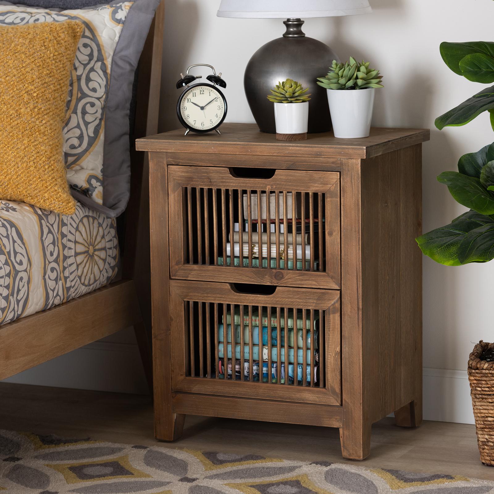 Clement 2-Drawer Spindle Nightstand 1 Clement 2-Drawer Spindle Nightstand