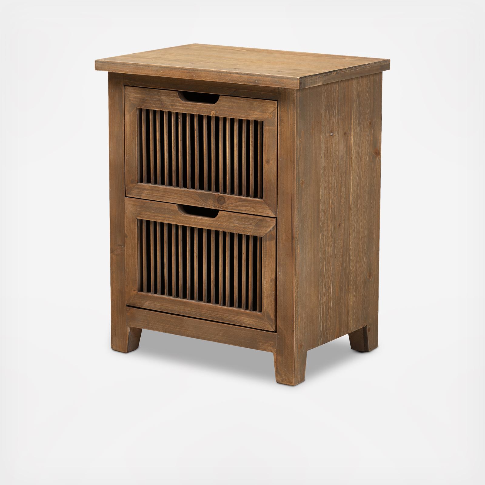 Clement 2-Drawer Spindle Nightstand 2 Clement 2-Drawer Spindle Nightstand