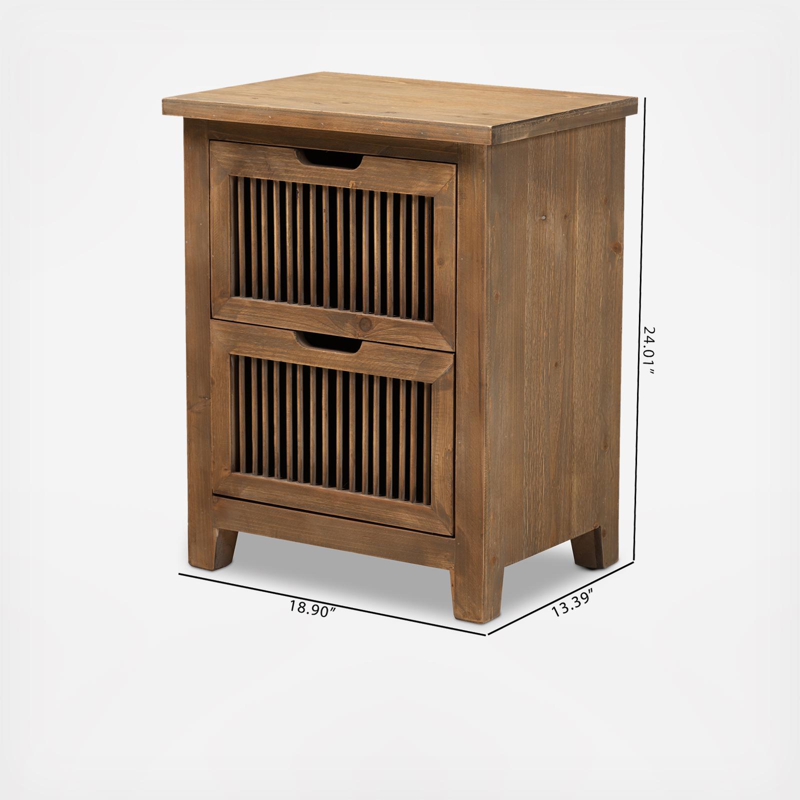 Clement 2-Drawer Spindle Nightstand 8 Clement 2-Drawer Spindle Nightstand