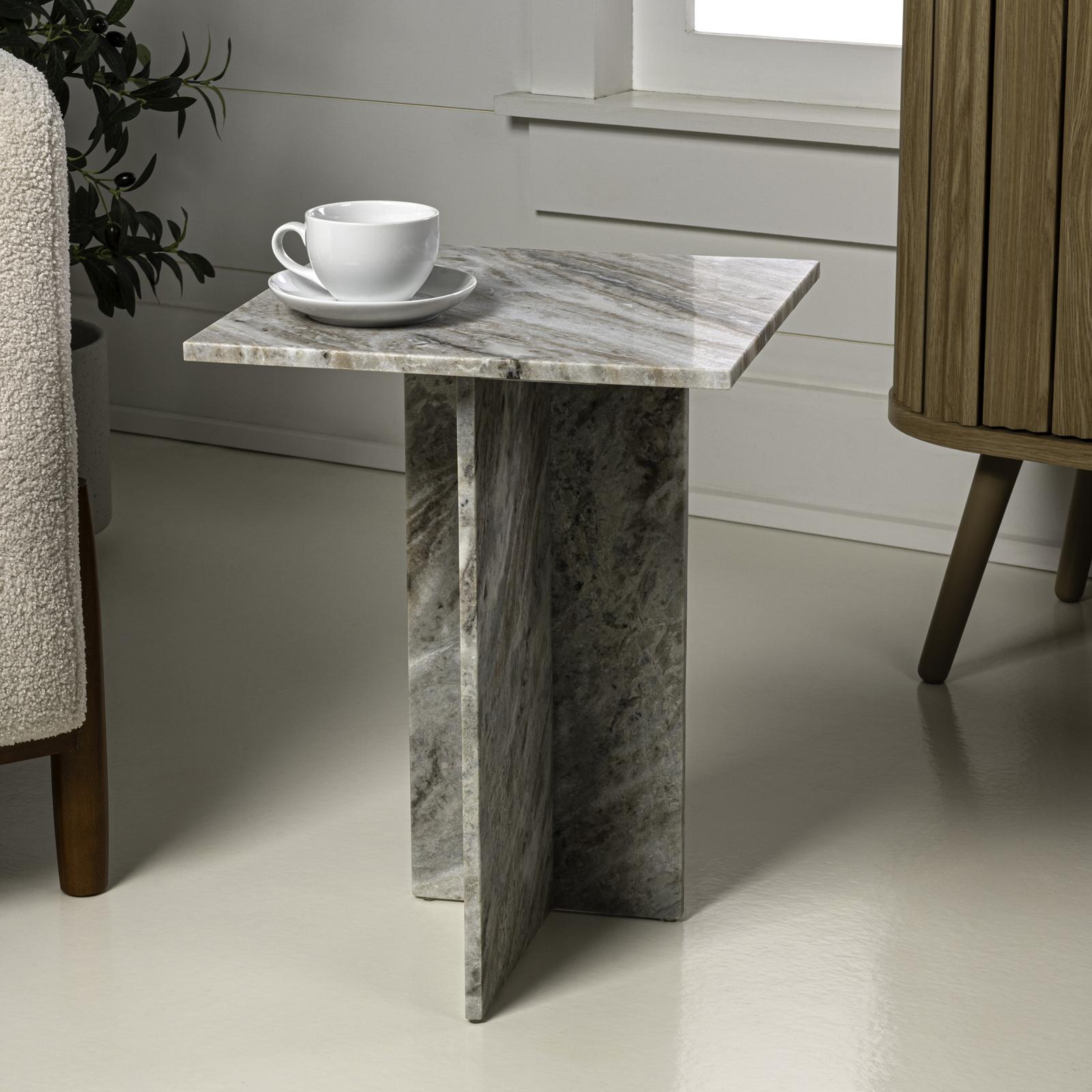 Cecil Marble T-Shaped End Table 16 Cecil Marble T-Shaped End Table