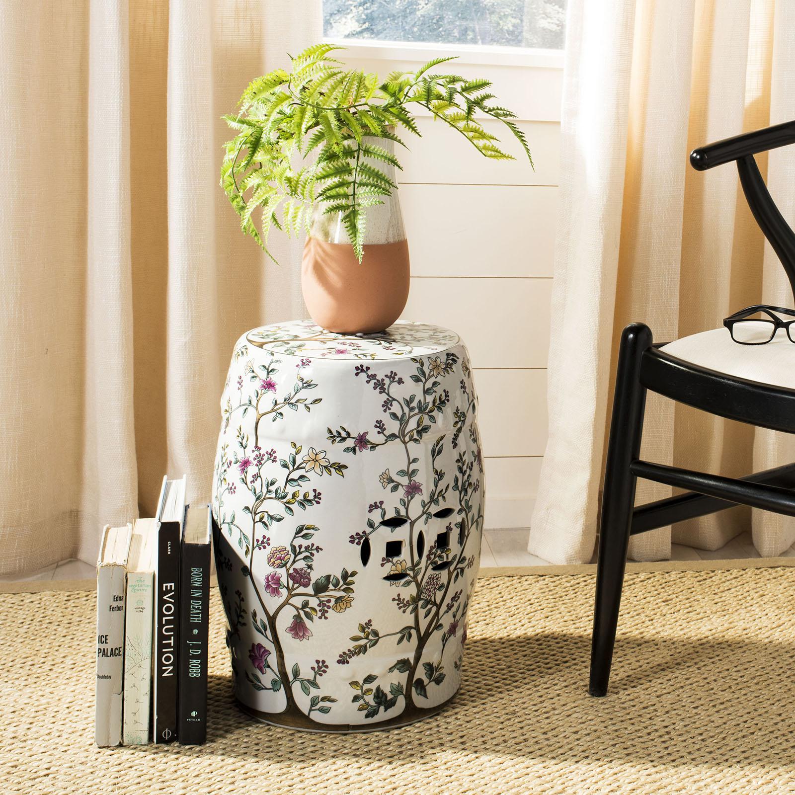 Chinoiserie Garden Stool 17 Chinoiserie Garden Stool