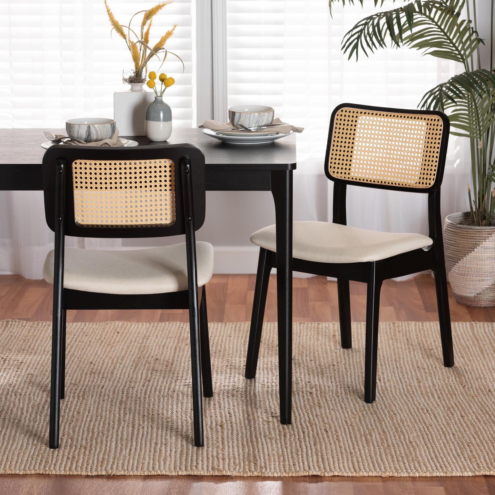 Dannon Mid-Century Modern Dining Chair, Set of 2