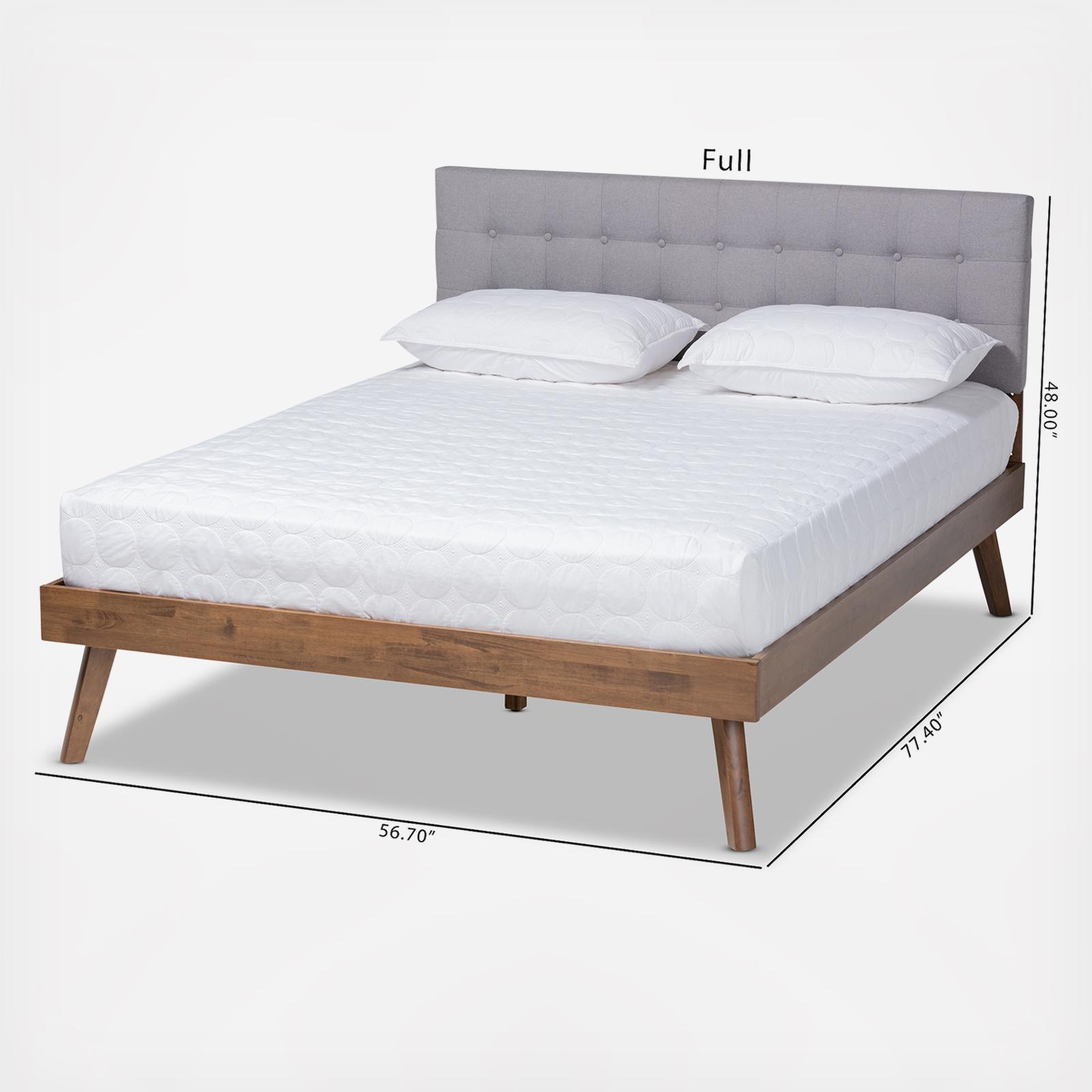 Devan Mid-Century Modern Platform Bed 7 Devan Mid-Century Modern Platform Bed