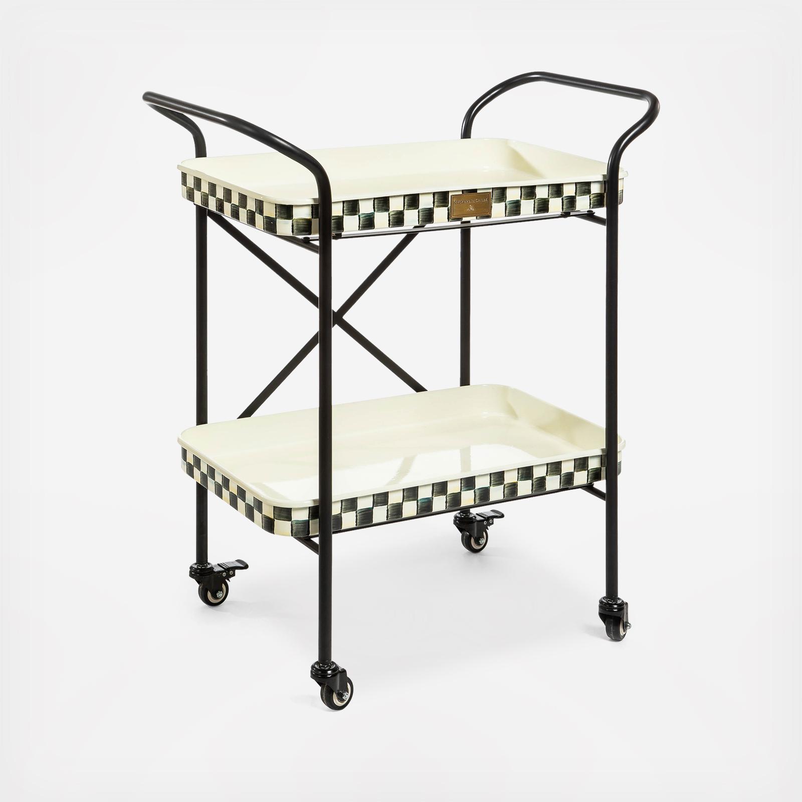 Courtly Check 2-Tier Kitchen Cart 2 Courtly Check 2-Tier Kitchen Cart