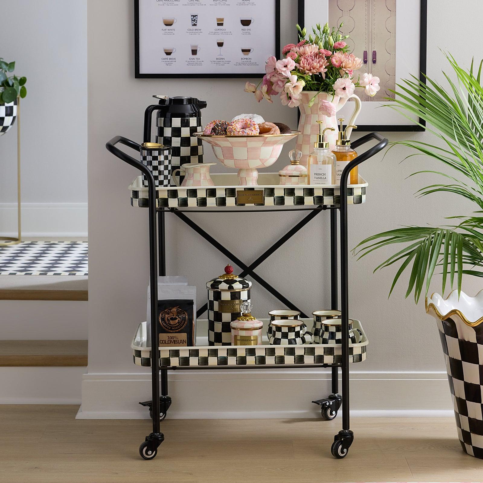Courtly Check 2-Tier Kitchen Cart 4 Courtly Check 2-Tier Kitchen Cart