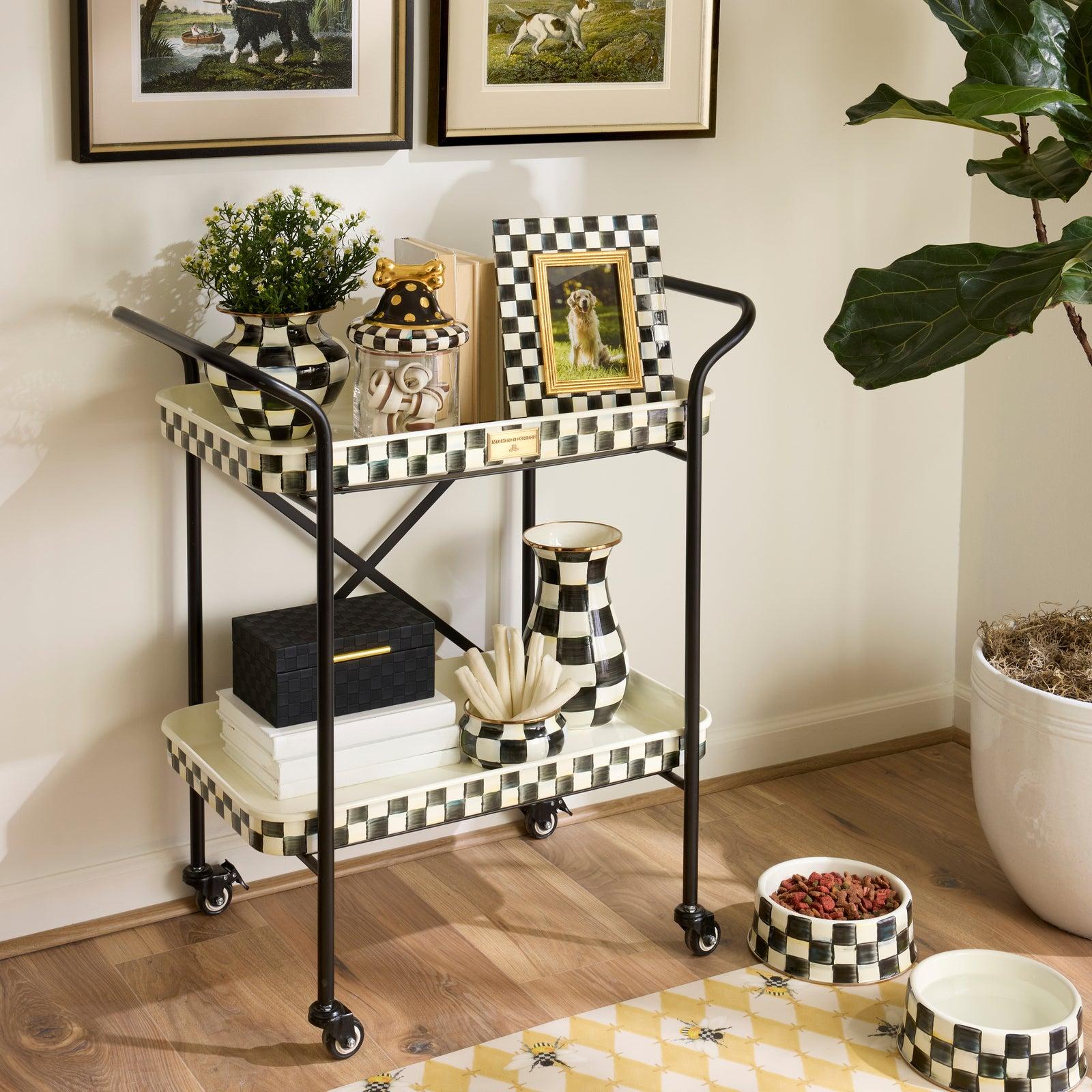 Courtly Check 2-Tier Kitchen Cart 5 Courtly Check 2-Tier Kitchen Cart