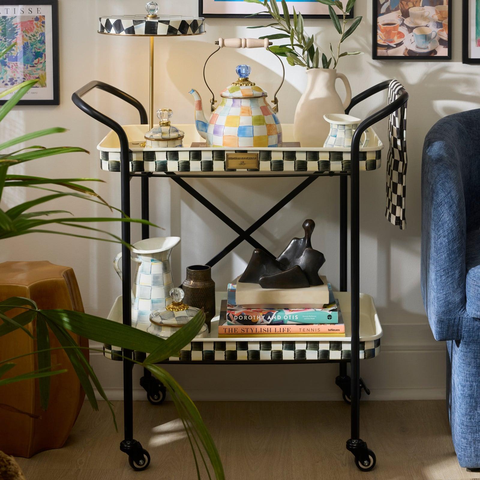 Courtly Check 2-Tier Kitchen Cart 7 Courtly Check 2-Tier Kitchen Cart