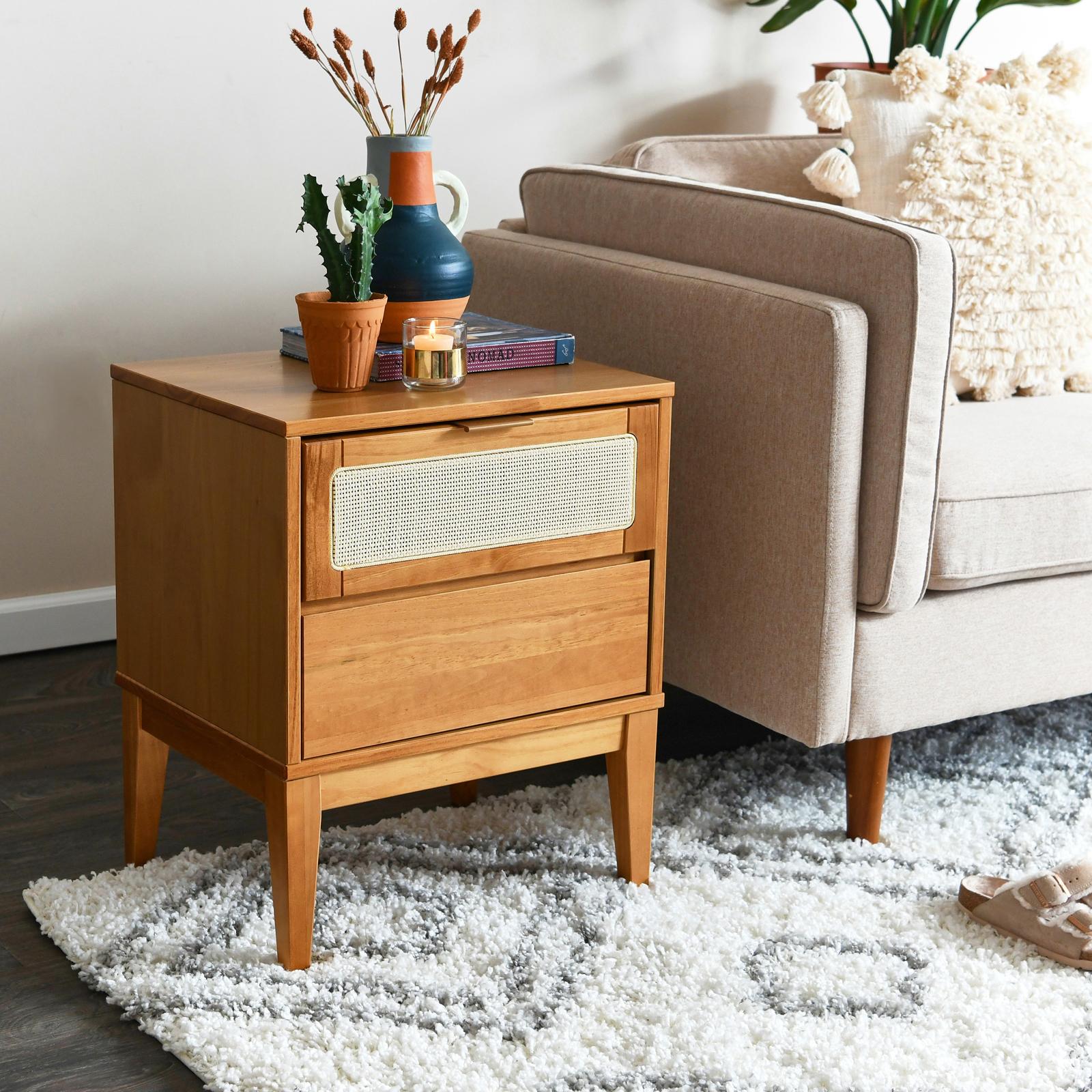 Crawford 2-Drawer Bedside Table 17 Crawford 2-Drawer Bedside Table