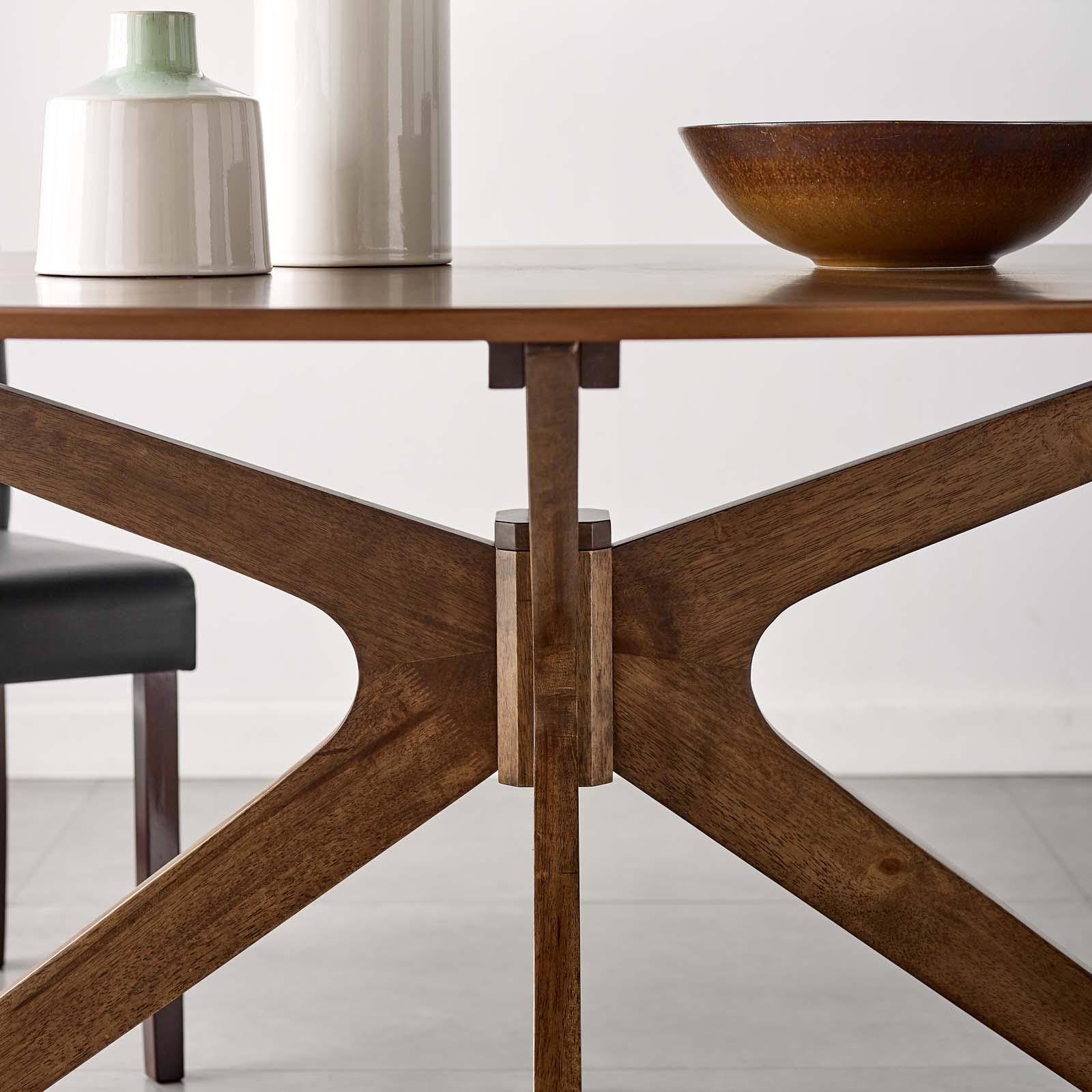 Crossroads Oval Wood Dining Table 6 Crossroads Oval Wood Dining Table