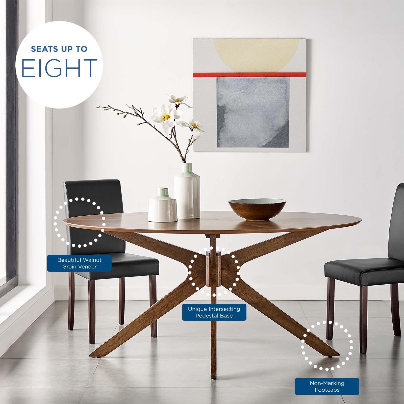 Crossroads Oval Wood Dining Table 7 Crossroads Oval Wood Dining Table