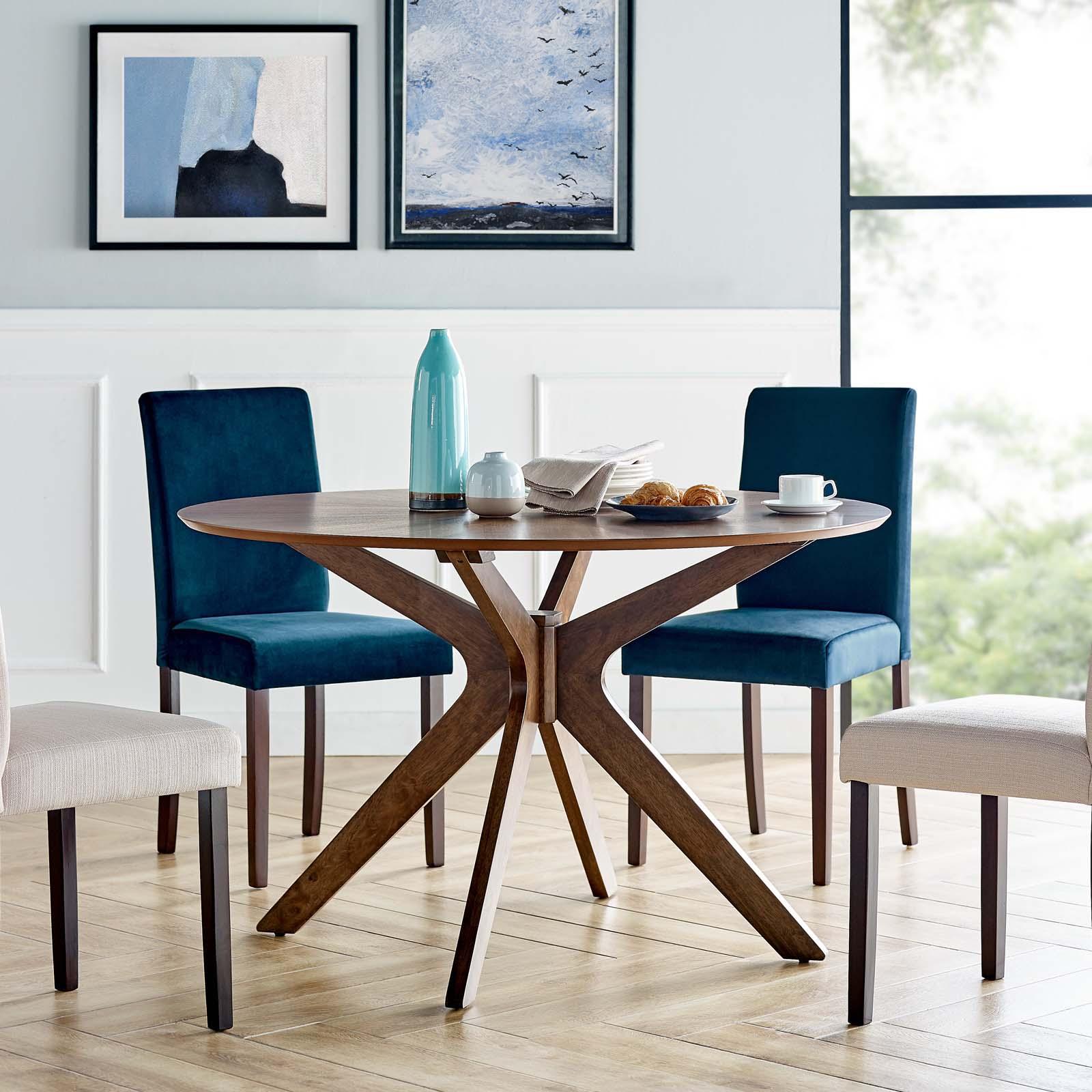 Crossroads Round Wood Dining Table 16 Crossroads Round Wood Dining Table