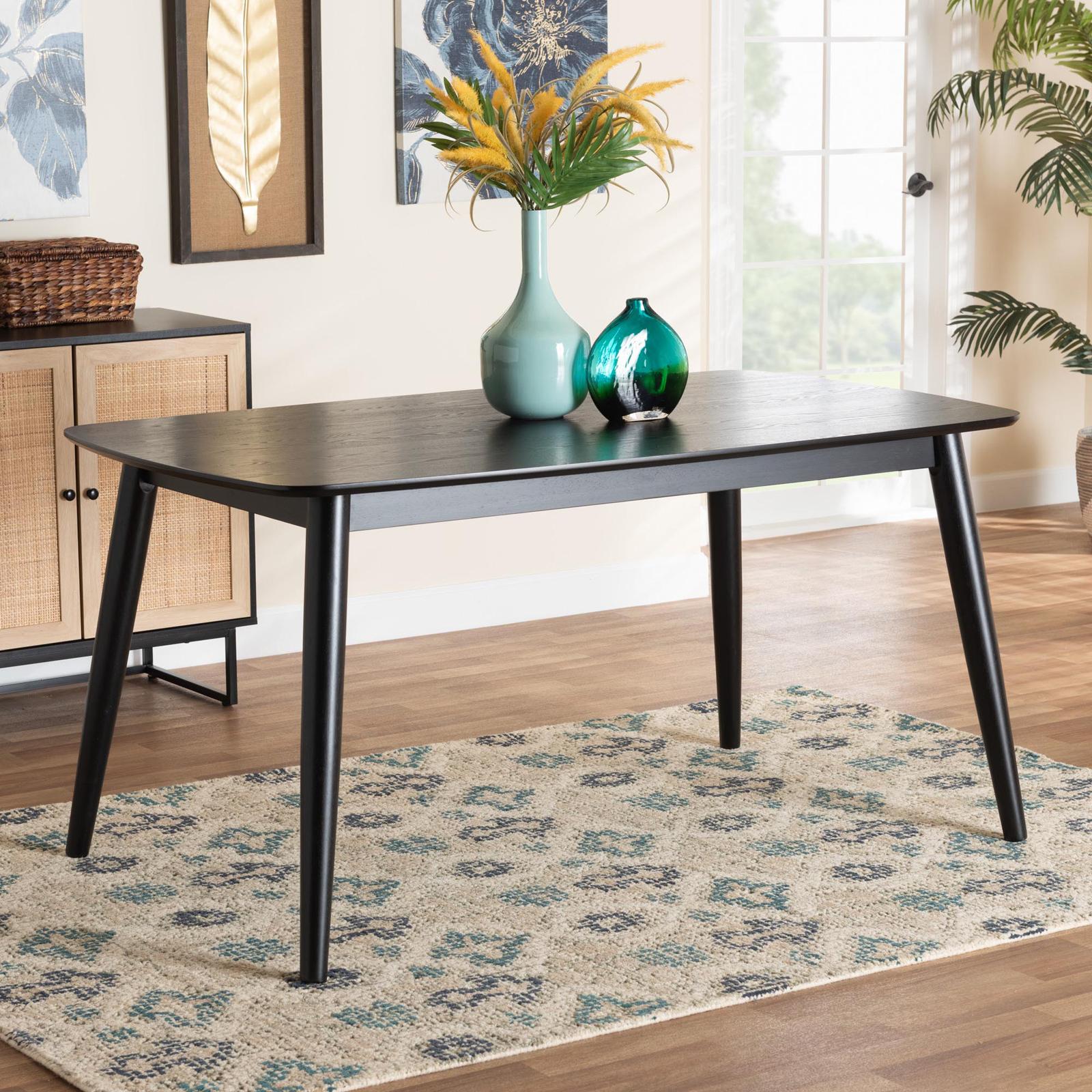 Flora Mid-Century Modern Dining Table 1 Flora Mid-Century Modern Dining Table