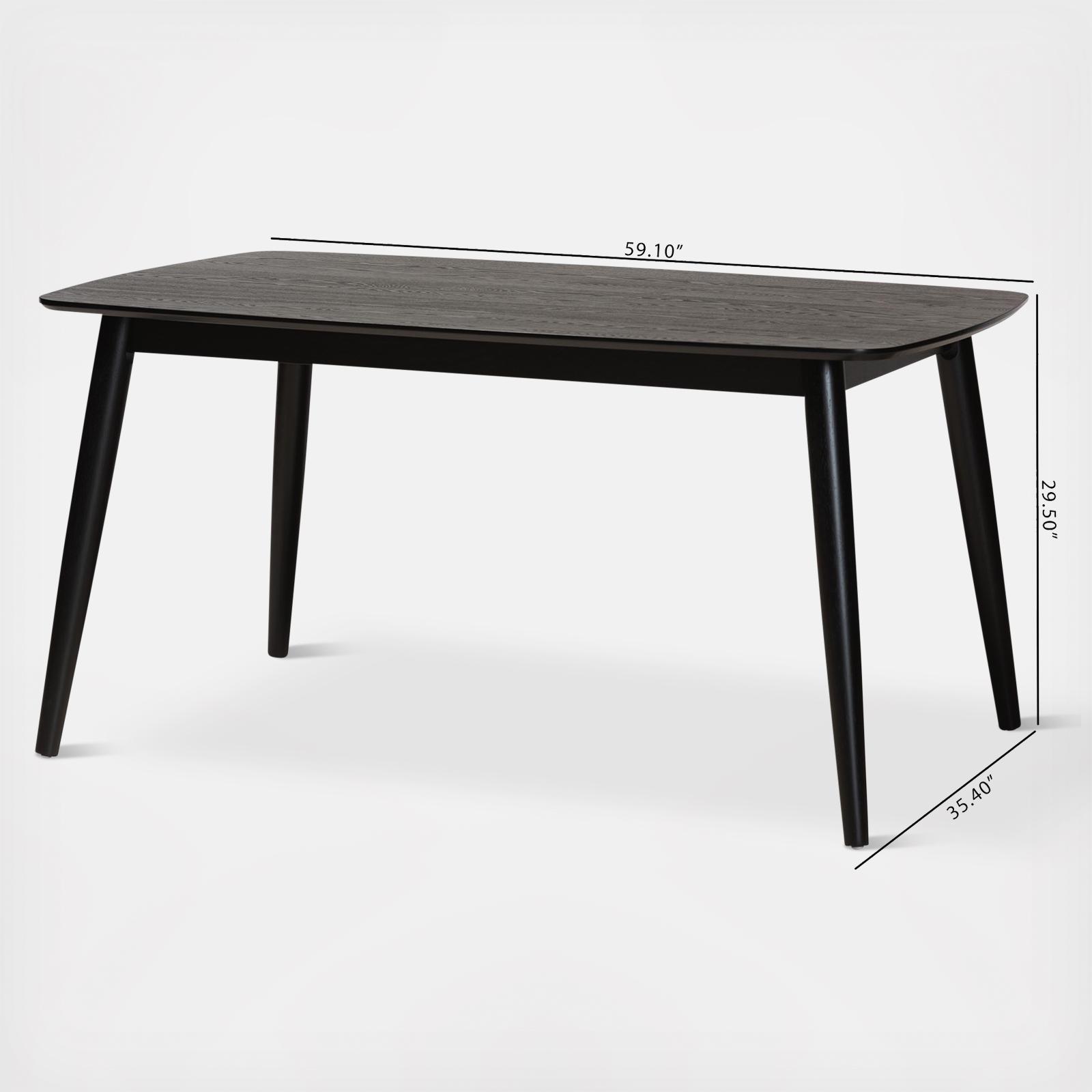 Flora Mid-Century Modern Dining Table 8 Flora Mid-Century Modern Dining Table