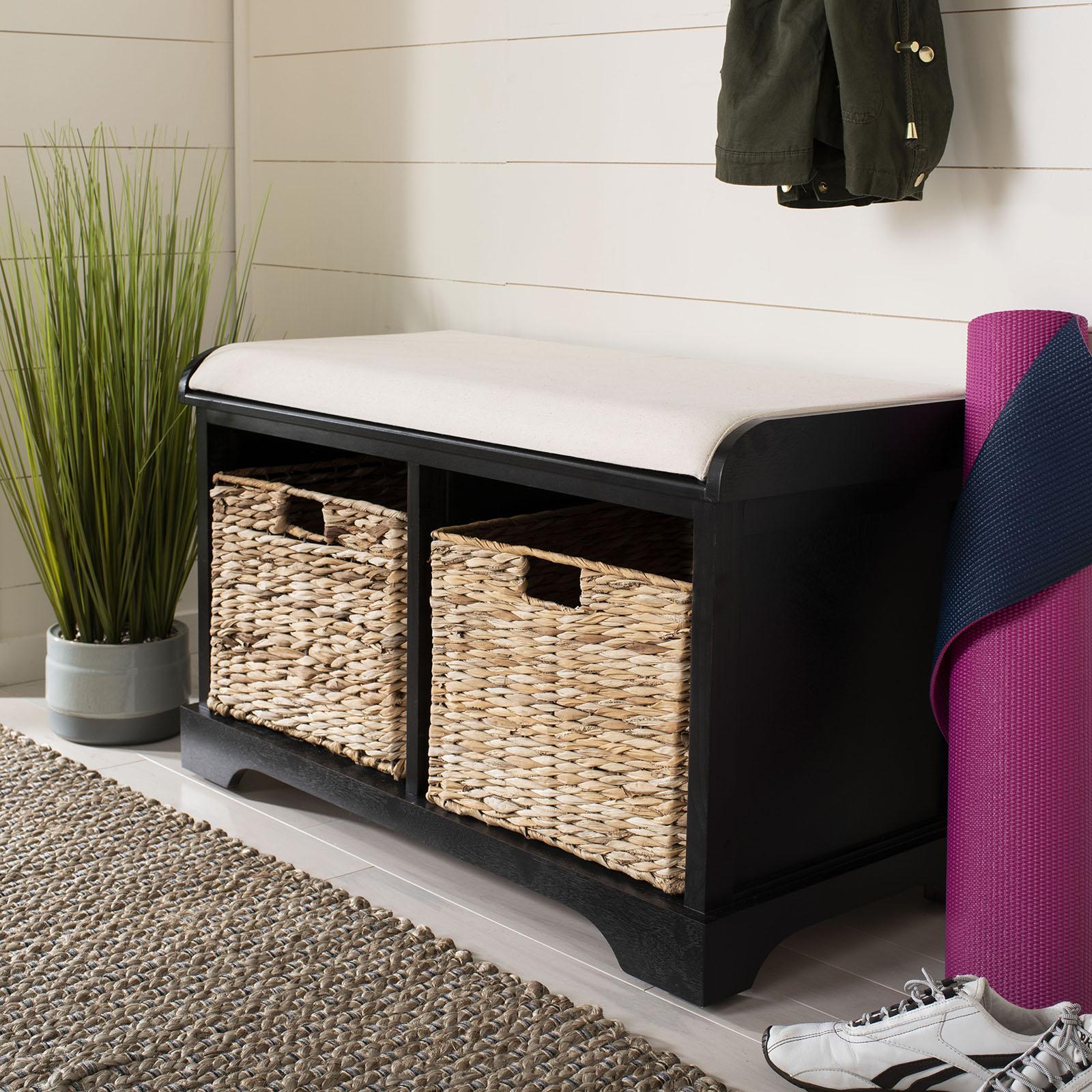 Freddy Wicker Storage Bench 1 Freddy Wicker Storage Bench