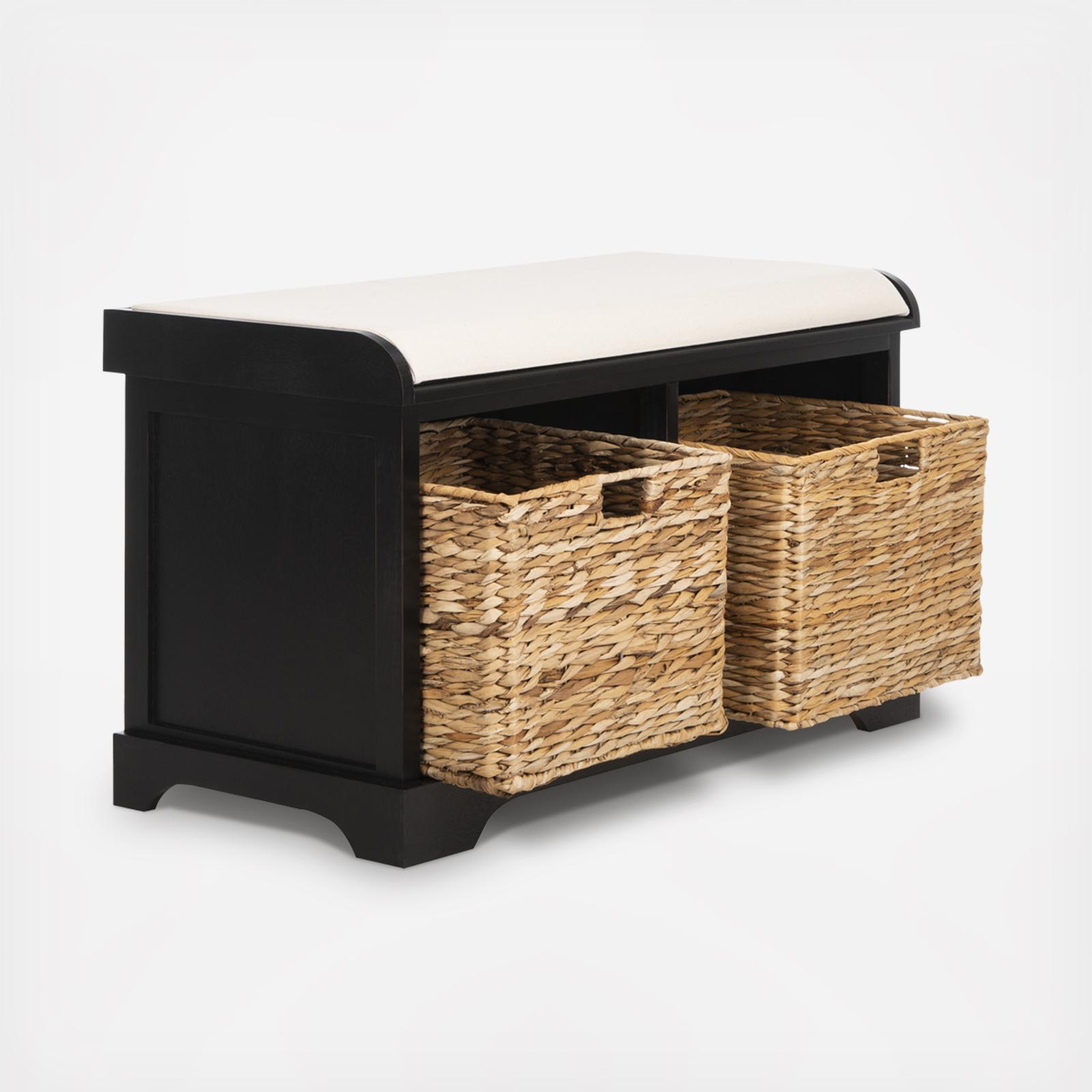 Freddy Wicker Storage Bench 2 Freddy Wicker Storage Bench
