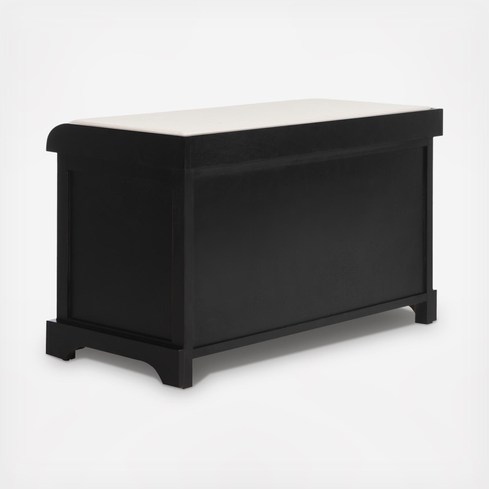 Freddy Wicker Storage Bench 3 Freddy Wicker Storage Bench