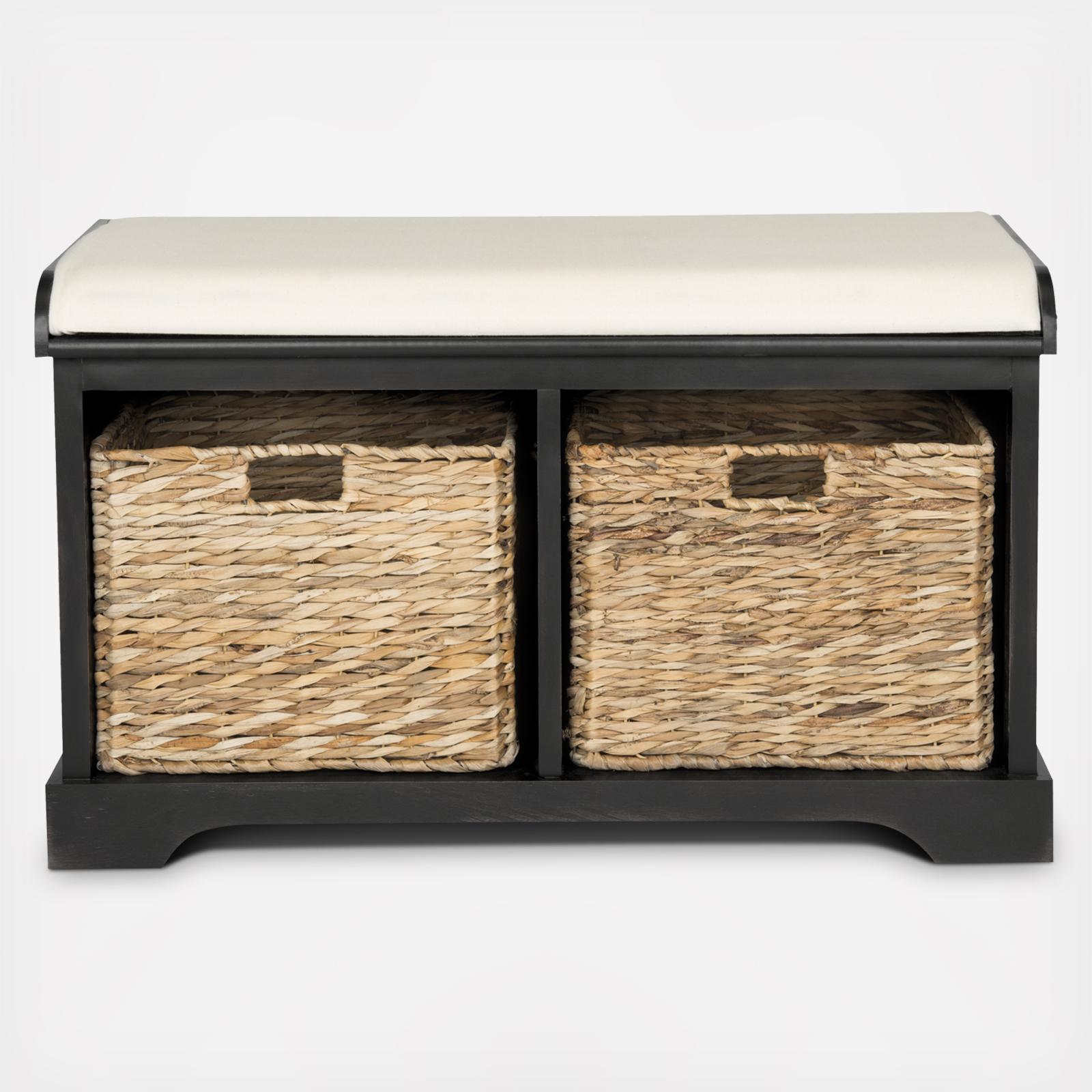 Freddy Wicker Storage Bench 6 Freddy Wicker Storage Bench