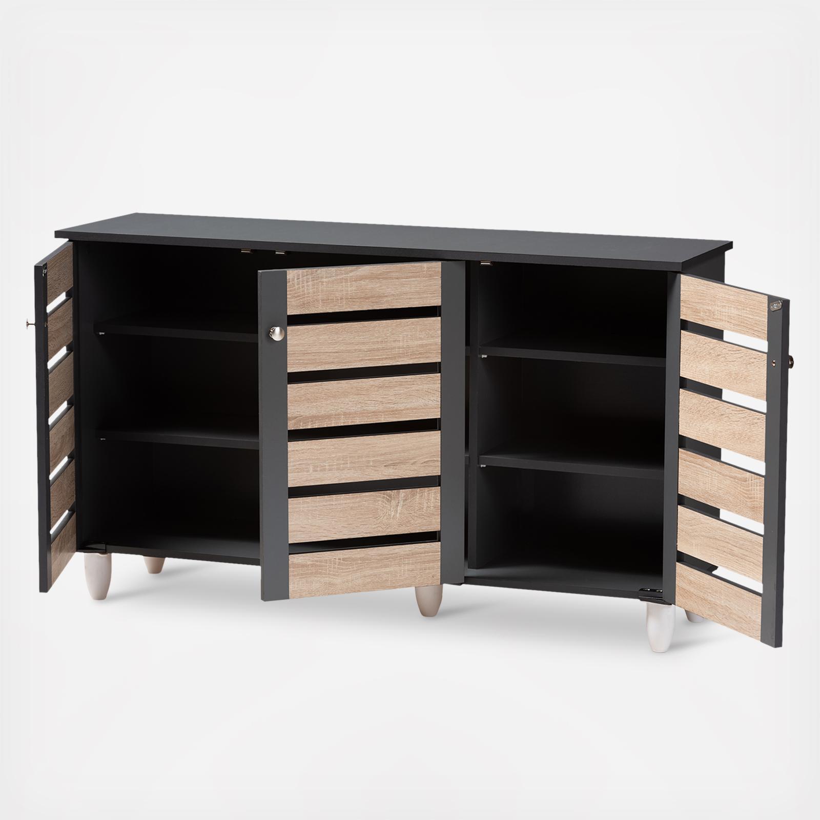 Gisela 3-Door Shoe Storage Cabinet 5 Gisela 3-Door Shoe Storage Cabinet