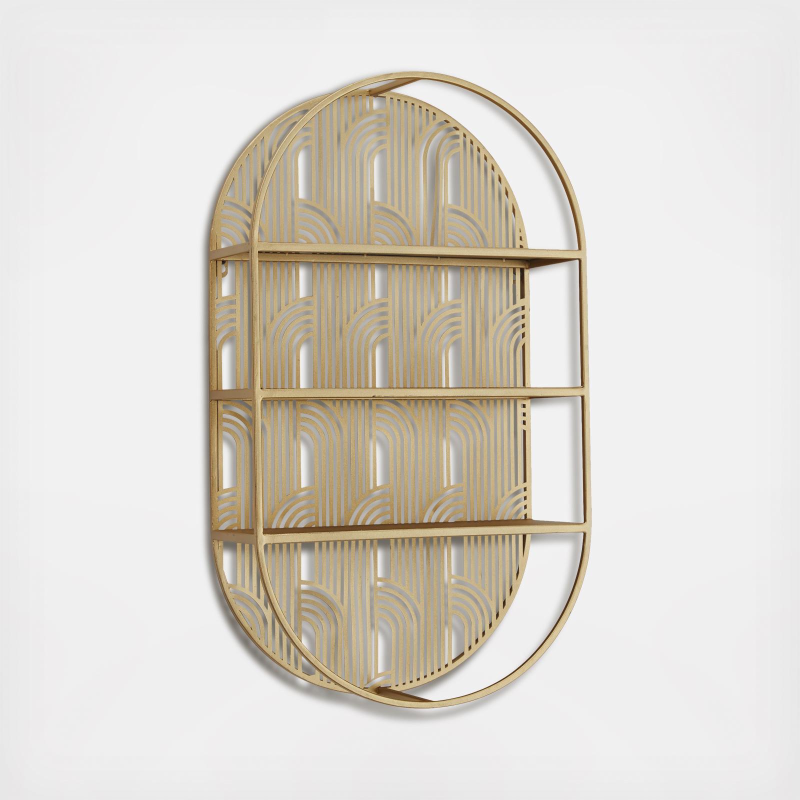 Golden Glam Wall Shelf 2 Golden Glam Wall Shelf